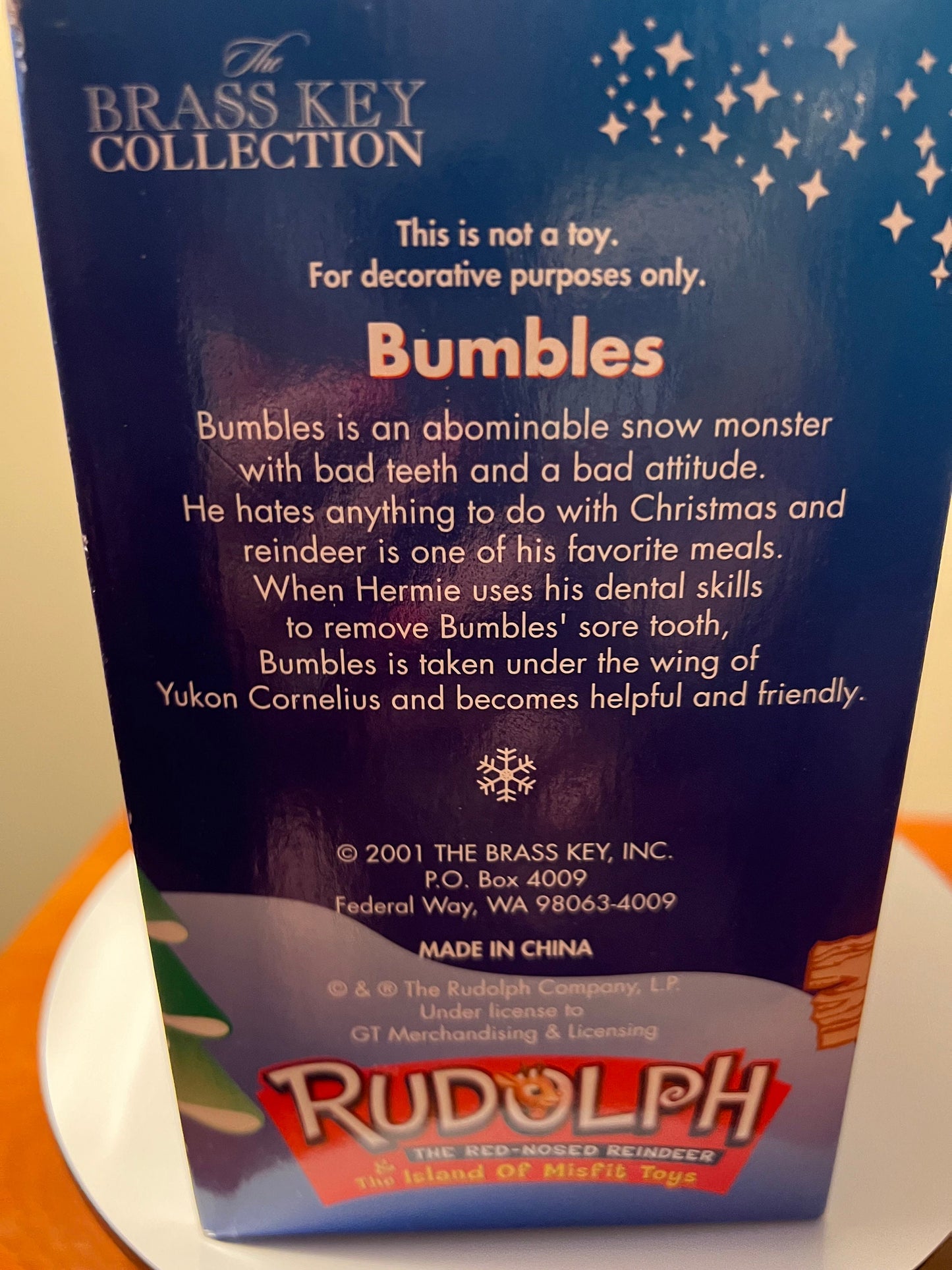 Vintage Bumbles Ornament: Rudolph The Red Nosed Reindeer, Brass Key Collection