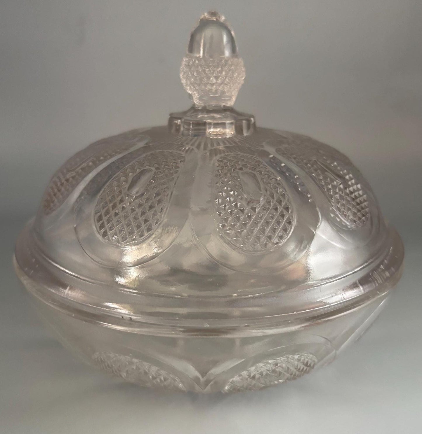 Antique EAPG Glass Candy Covered Dish Butter Dome with Cover Lover Antiques and Vintage