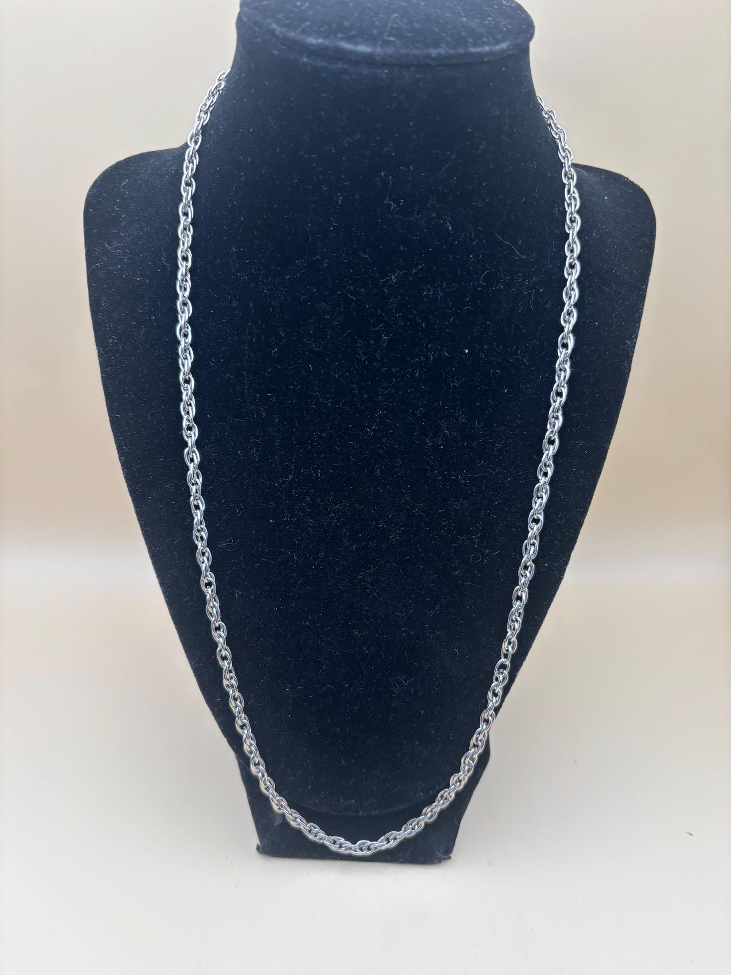 Vintage Silver Necklace Lover Antiques and Vintage