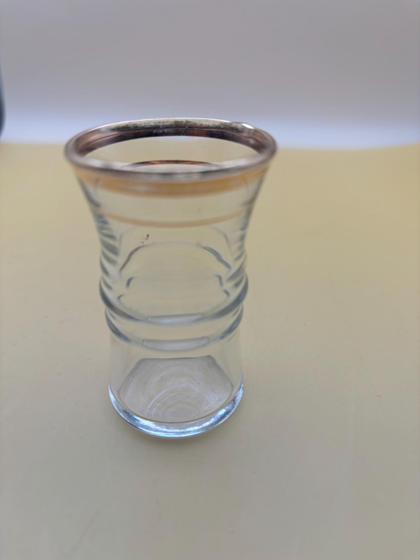 Vintage Gold Gilded Shot Glass Lover Antiques and Vintage