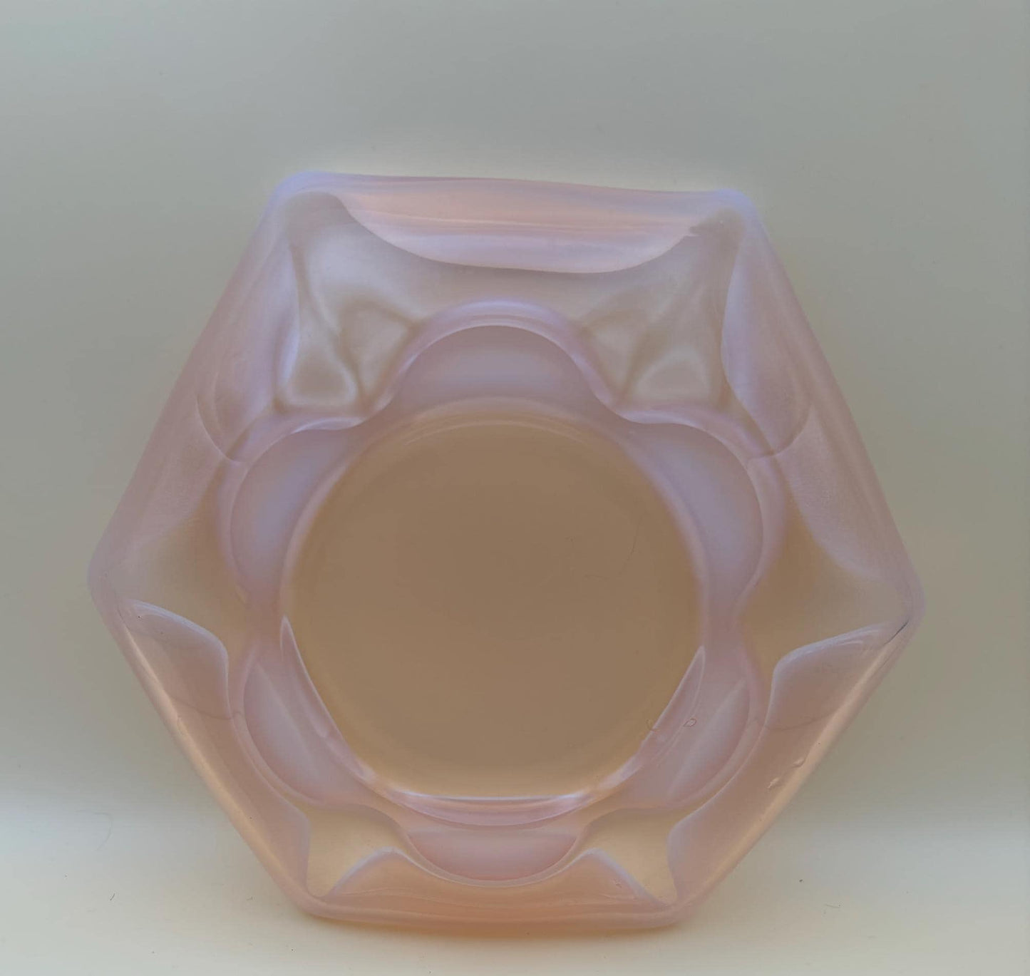 Fenton Style Pink Opalescent Vase Cranberry Dish Lover Antiques and Vintage