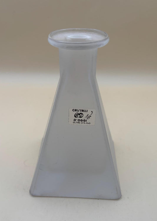 Vintage Cristalli D'oggi Erlenmeyer Flask Made of 24% Lead Lover Antiques and Vintage