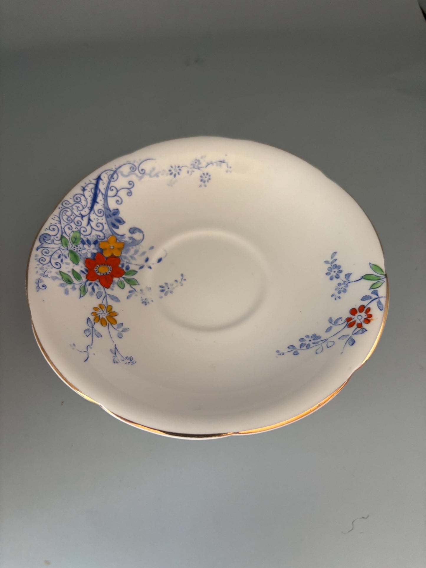 Vintage Heathcote China Plate Saucer Made in England Lover Antiques and Vintage