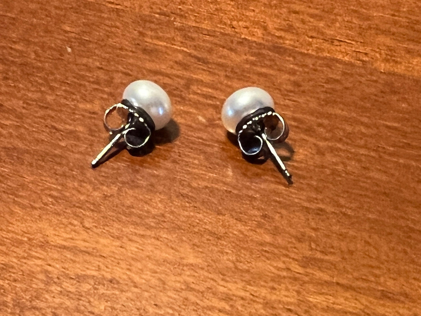 Vintage large faux pearl earrings with stainless steel posts earring jewelry Lover Antiques and Vintage