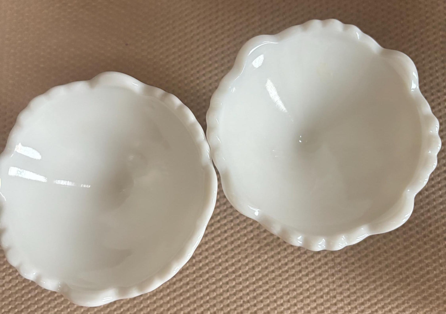 Vintage Westmoreland Old Quilt Milk Glass Pair of Candle Holders Lover Antiques and Vintage