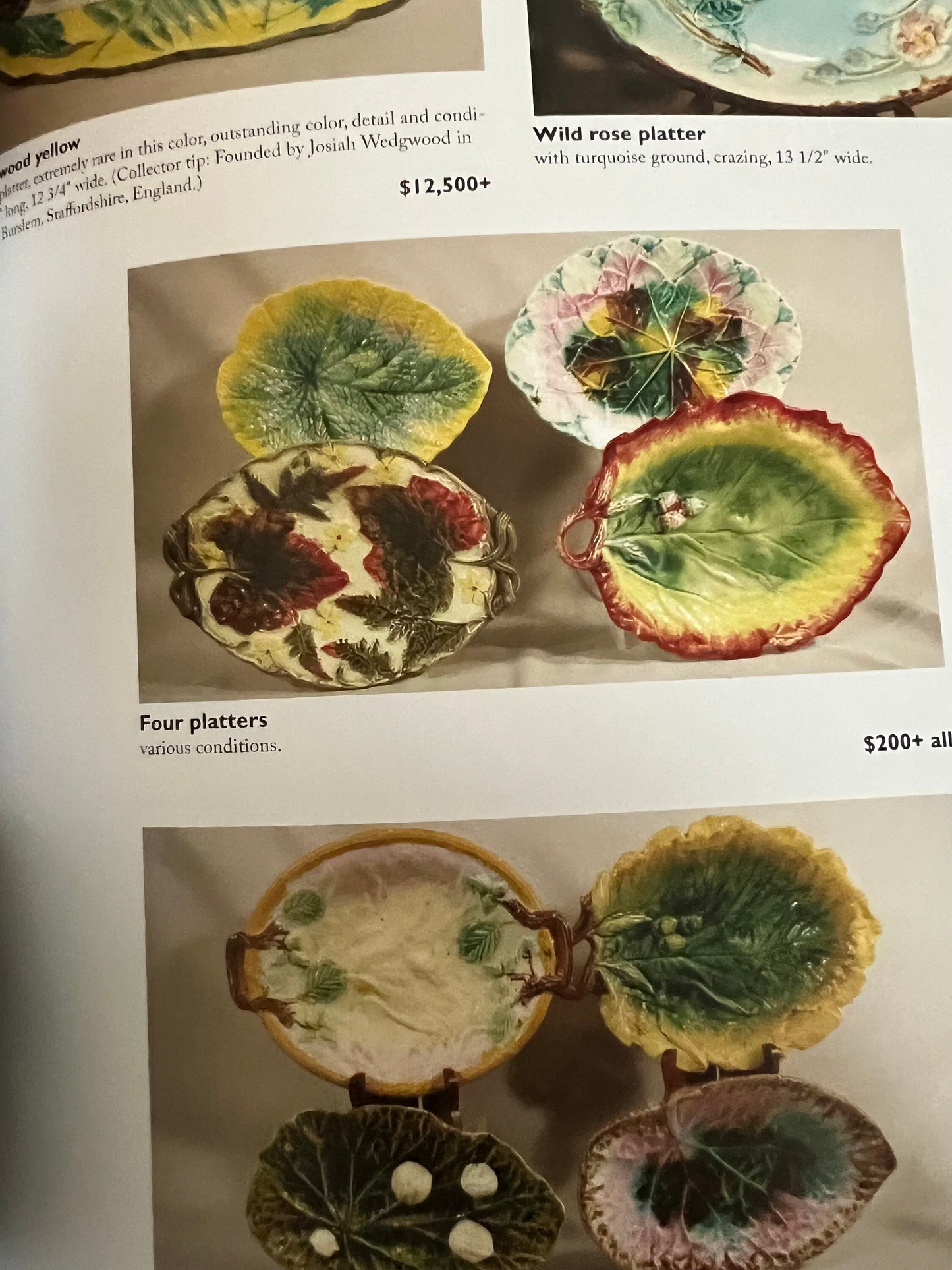 Warman’s Majolica Book, Ceramics Book, Wedgwood, George Jones, Holdcraft, Identification & Values Price Guide, Lover Antiques and Vintage