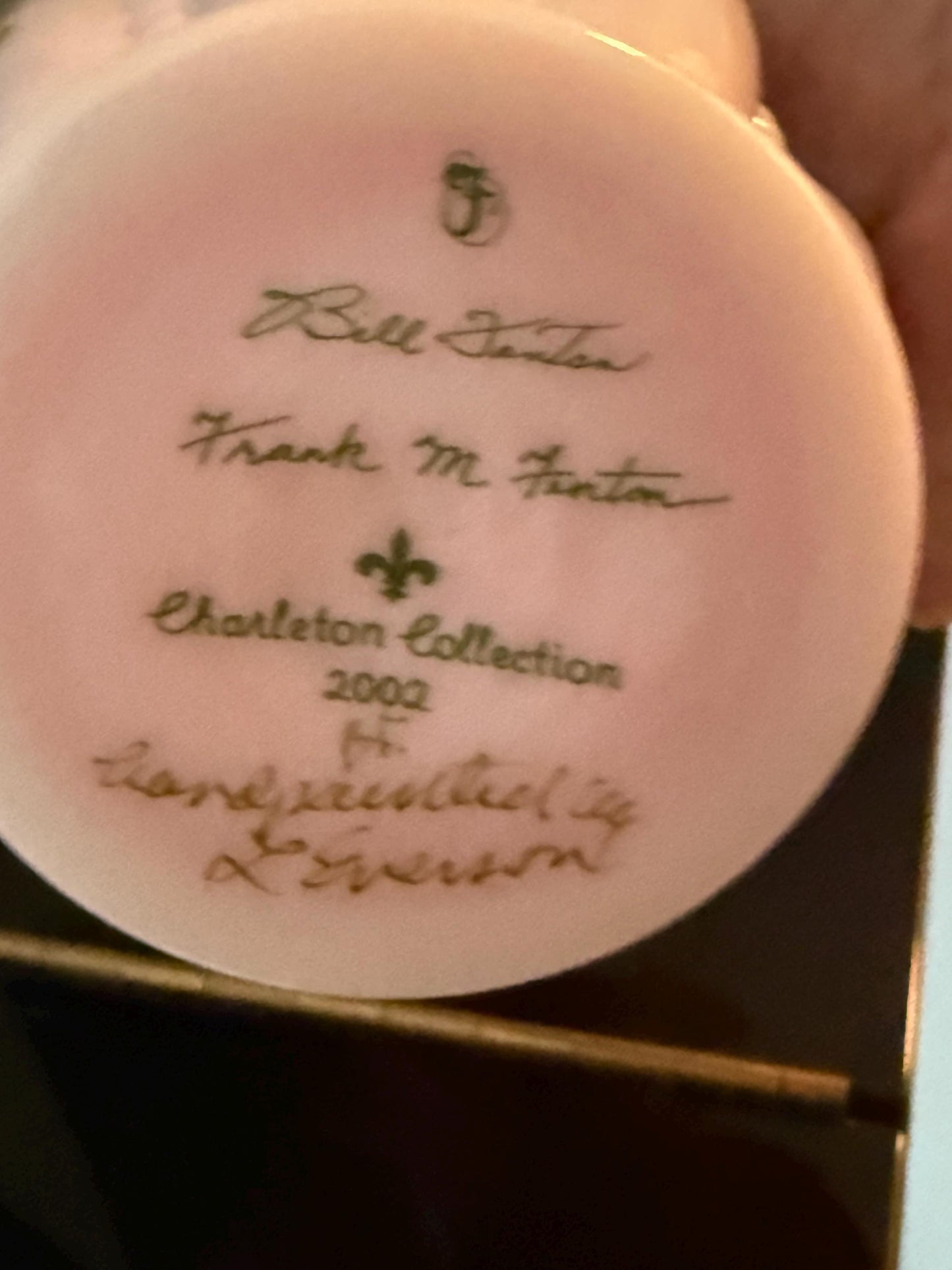 Fenton Rosalene Beaded Melon Vase, Charleton Rose Collection, Hand Painted By Linda Everson