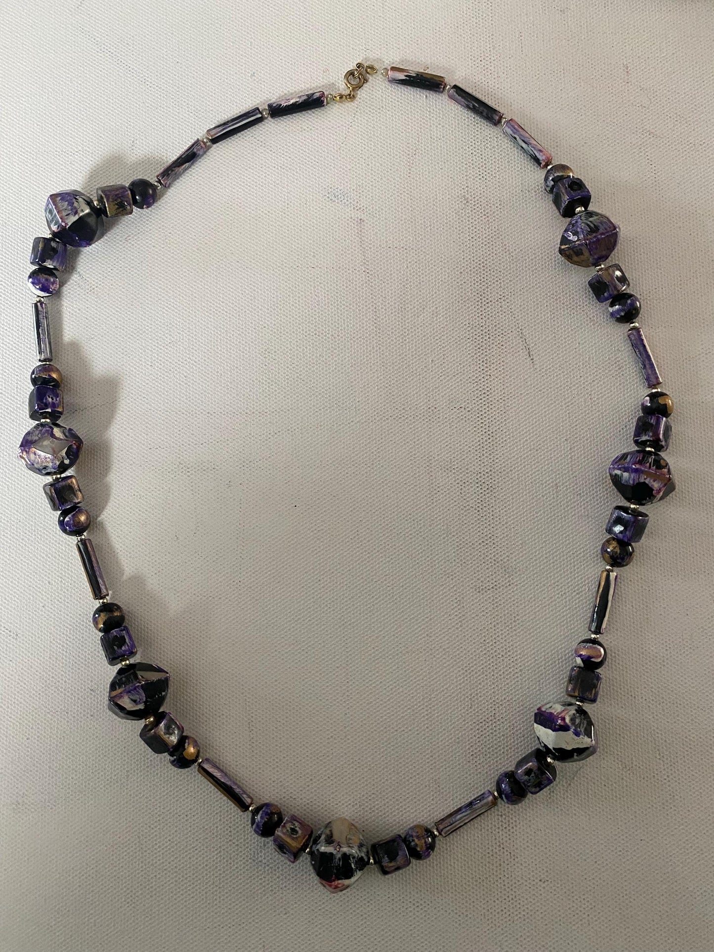 Vintage Purple Stones Necklace, Lover Antiques and Vintage