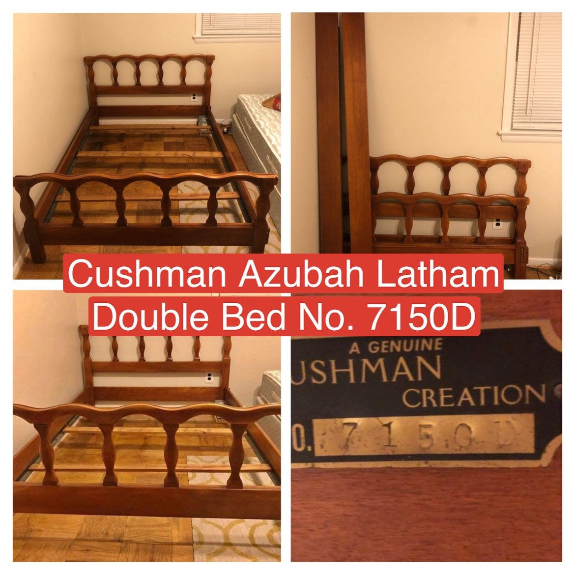 Cushman Colonial Creations Azubah Latham Double Bed No. 7150D furniture