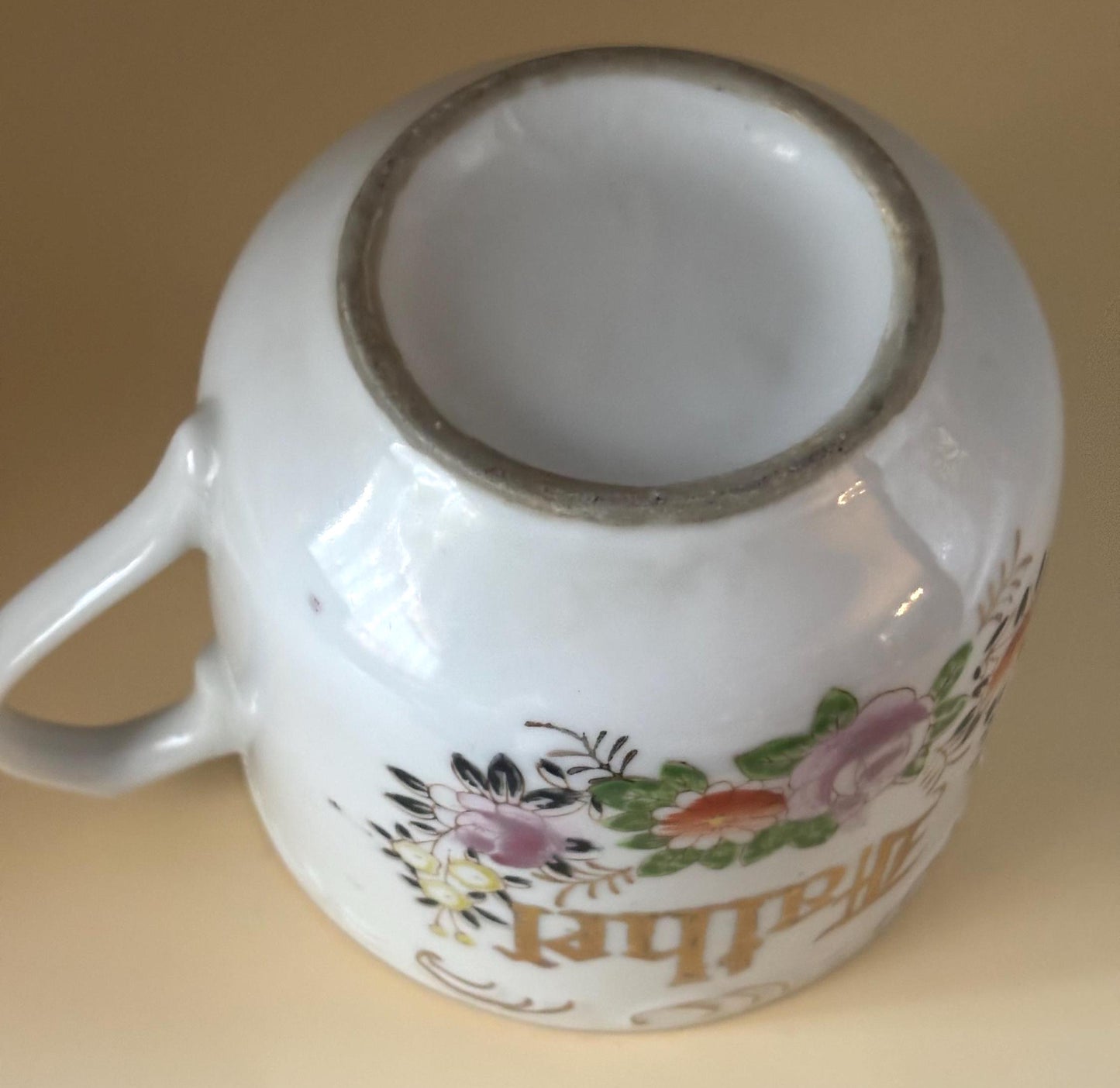 Victorian Fathers Ceramic Cup, Dads Cup, Lover Antiques and Vintage