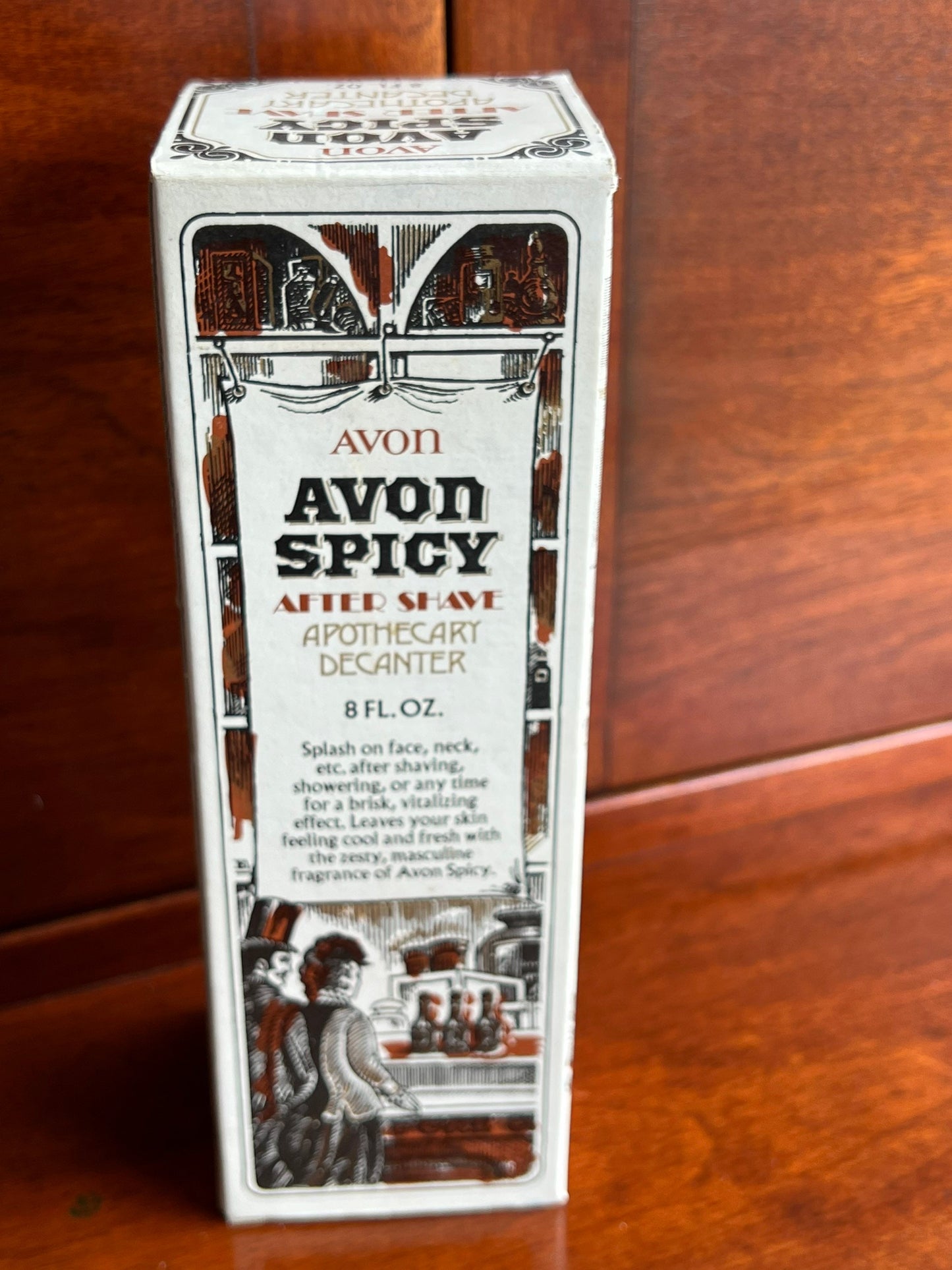 Vintage Avon Spicy After Shave Apothecary Decanter 8 fluid ounces original box full bottle Perfume Lover Antiques and Vintage