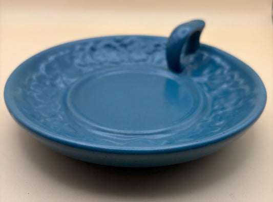 Vintage Coalport Turquoise Plate with Handle Lover Antiques and Vintage