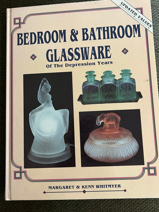 Bedroom & Bathroom Glassware of the Depression Years Fenton Cambridge Akro Agate Powder Jars Book Guide Lover Antiques and Vintage