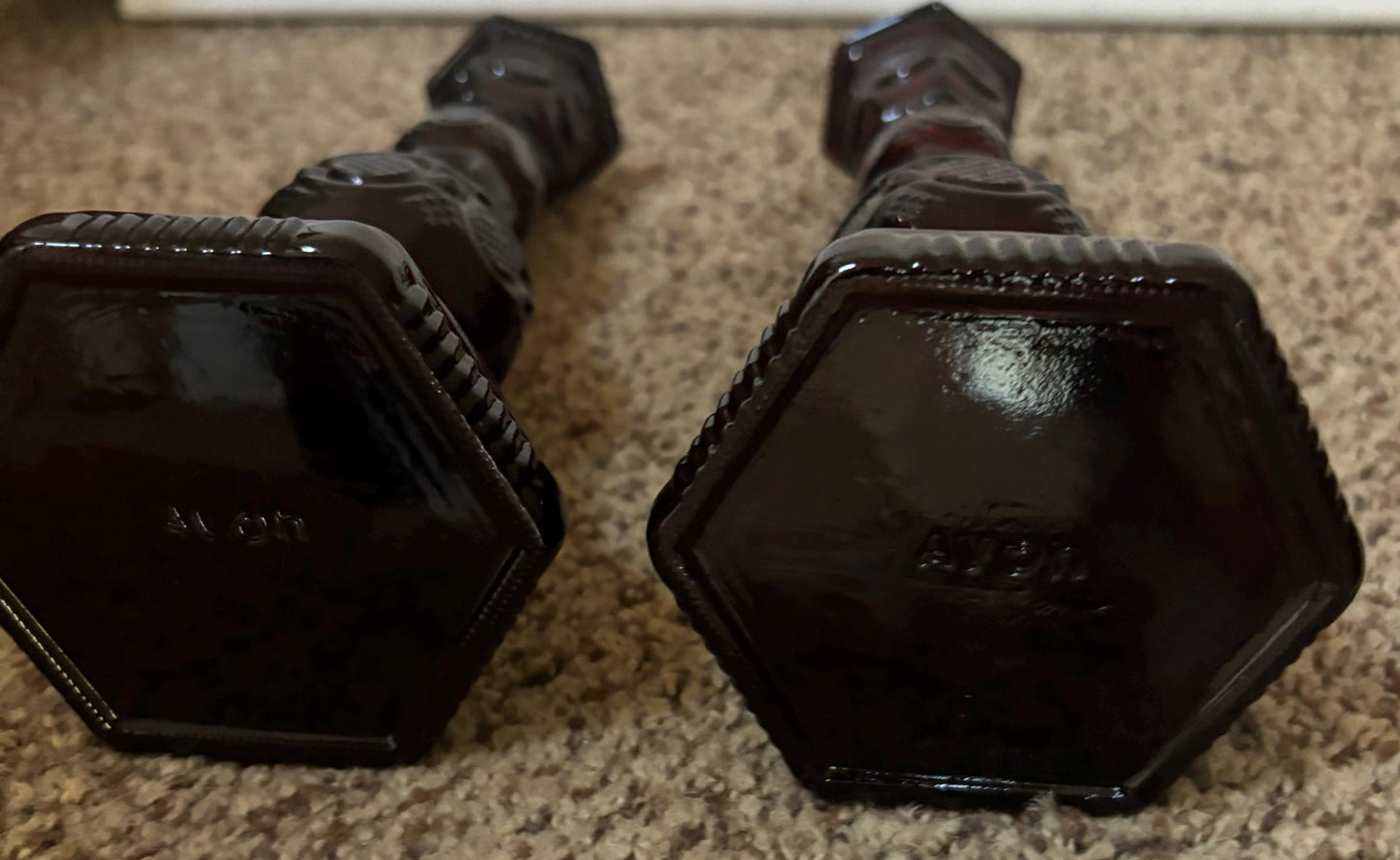 Vintage Avon Cape Cod Ruby Red Candleholders: Elegant Candlestick Pair