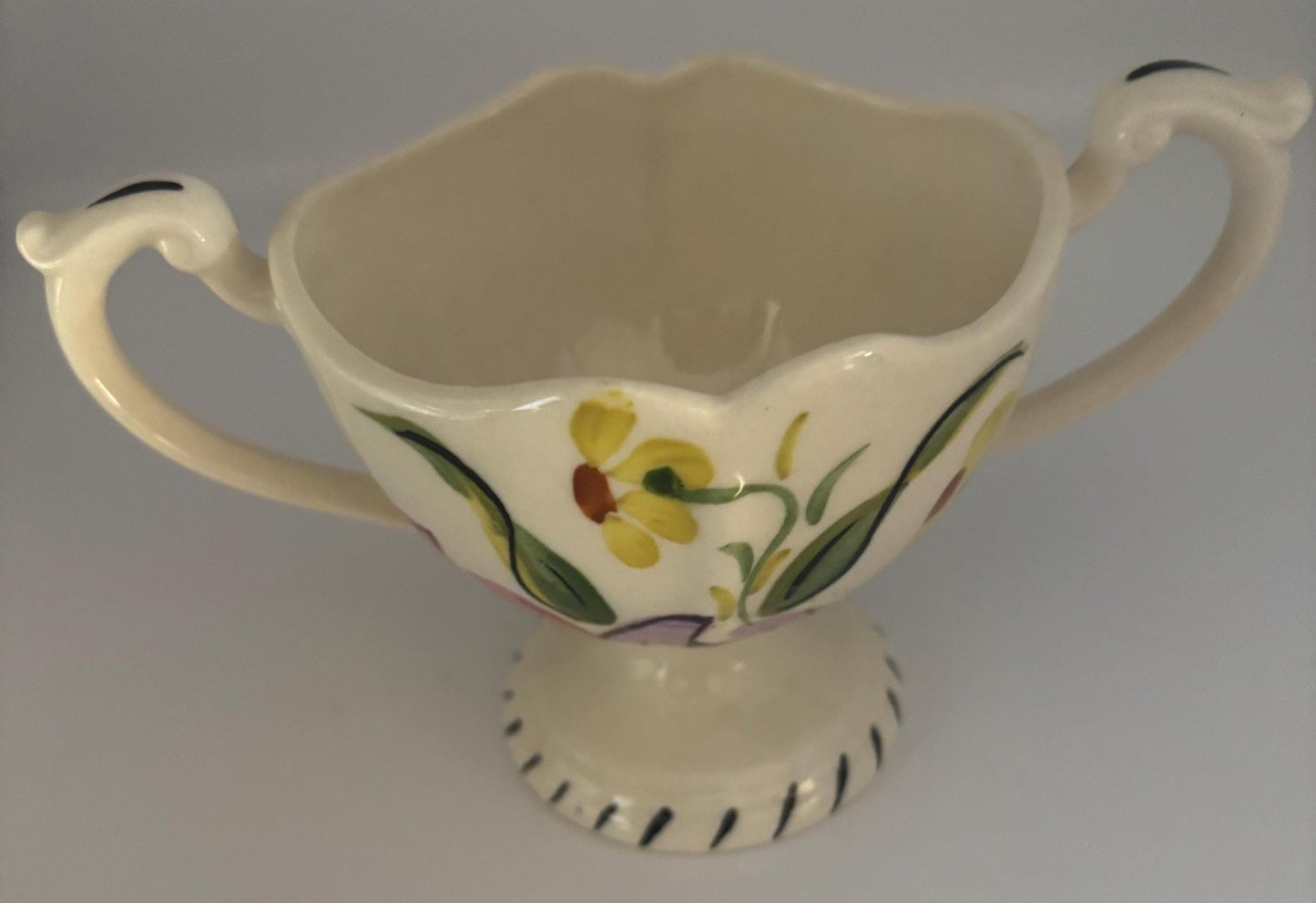Blue Ridge Southern Pottery Open Sugar Bowl, Lover Antiques and Vintage