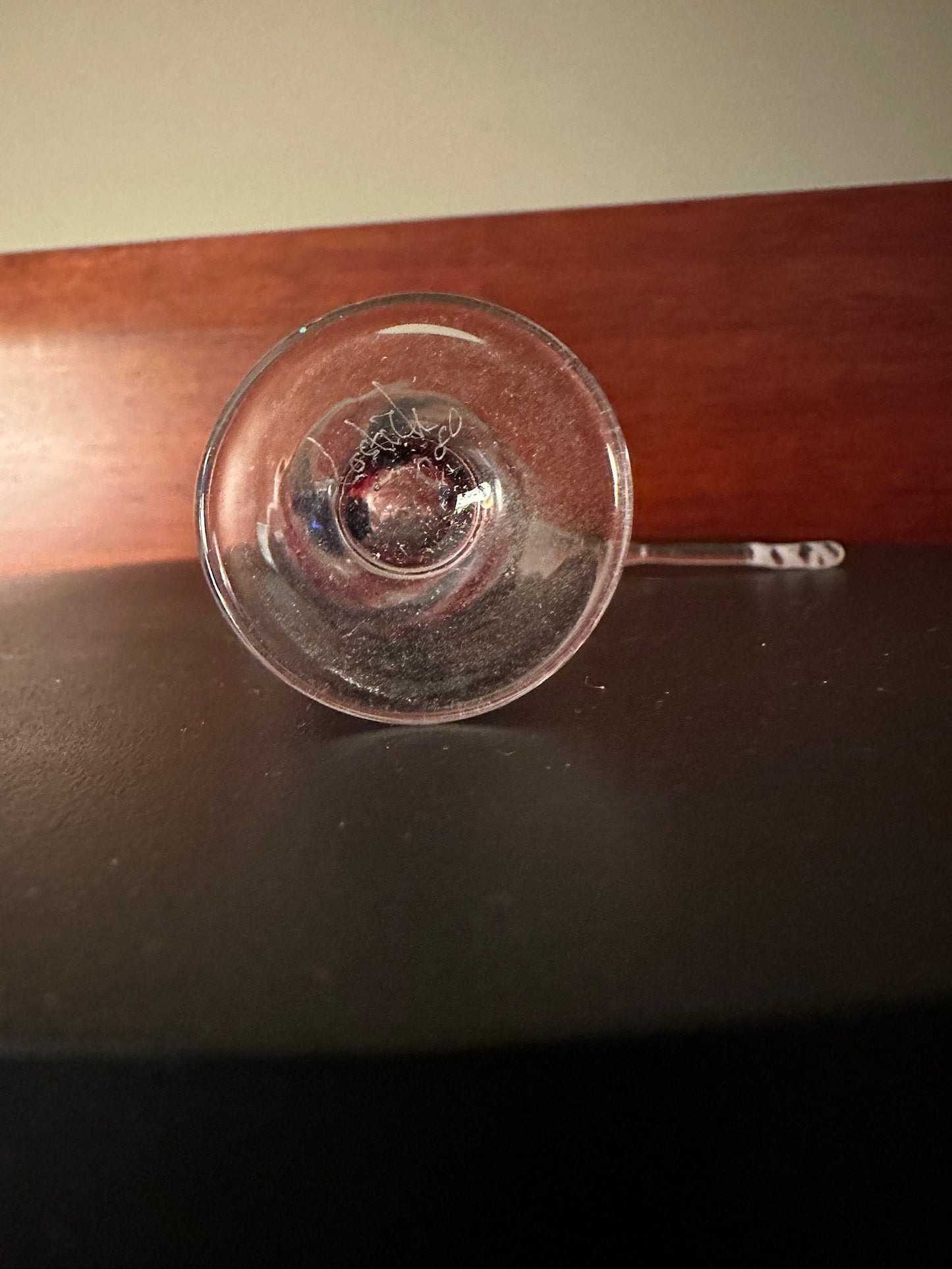 Vintage Hand Blown Owl Perfume Bottle with Stopper