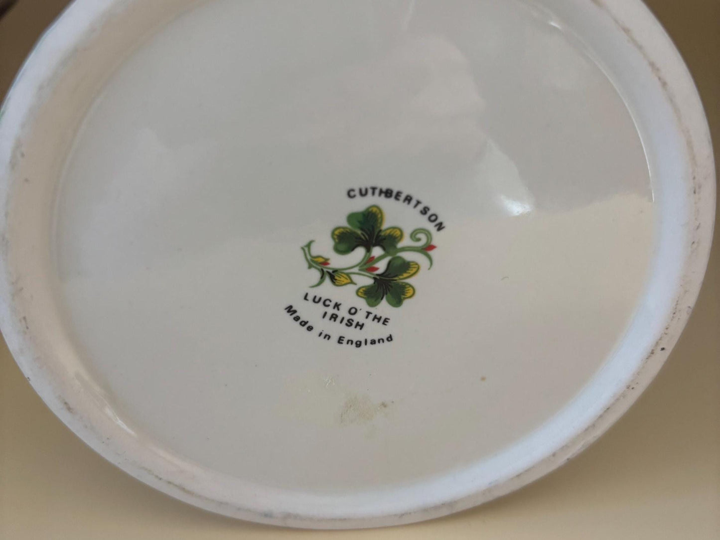 Vintage Cuthbertson Irish Mug: Ceramic Stein, Made in England