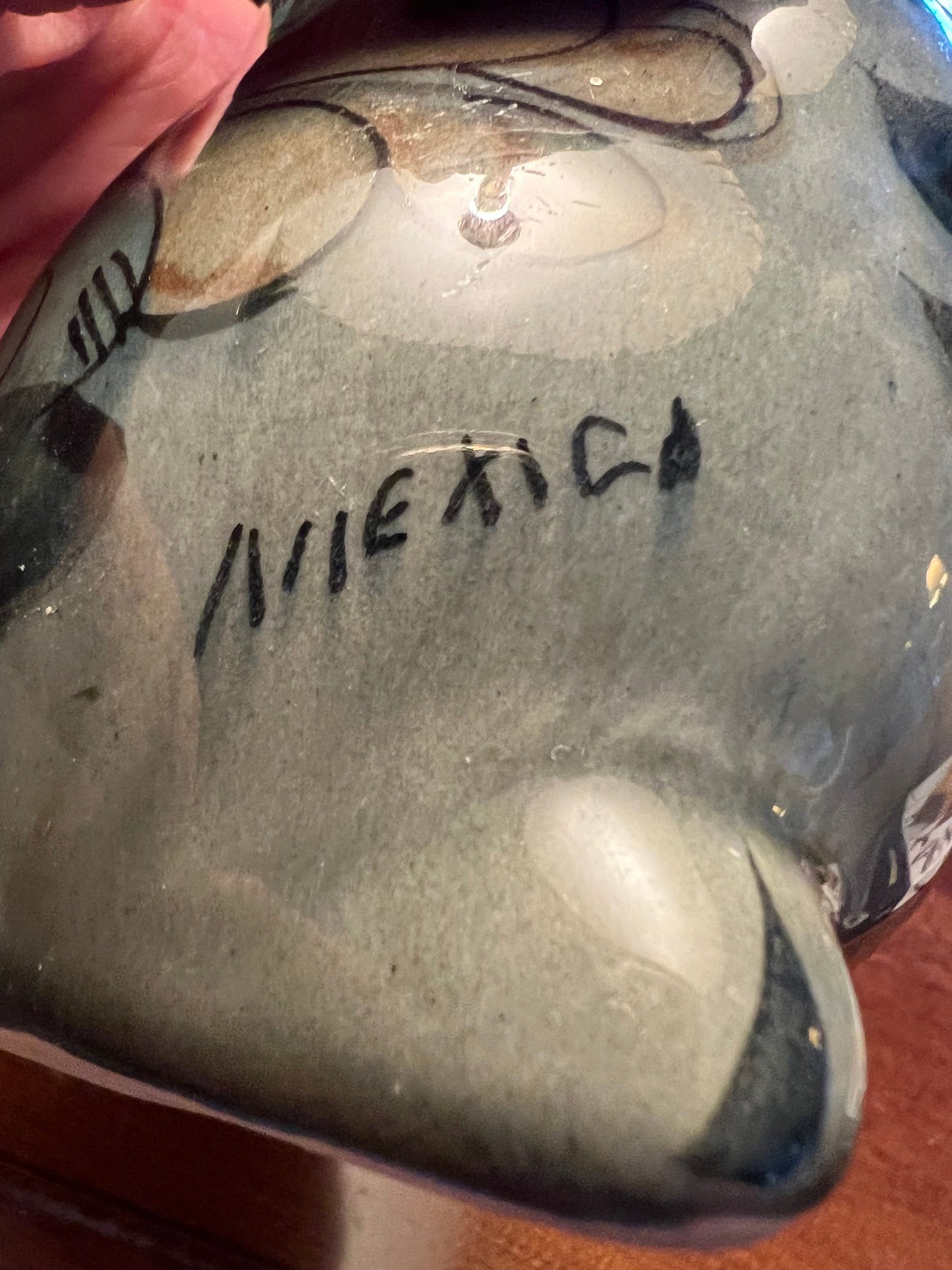 Vintage Tonala Pottery Owl - El Palomar Ken Edwards - Mexican Folk Art