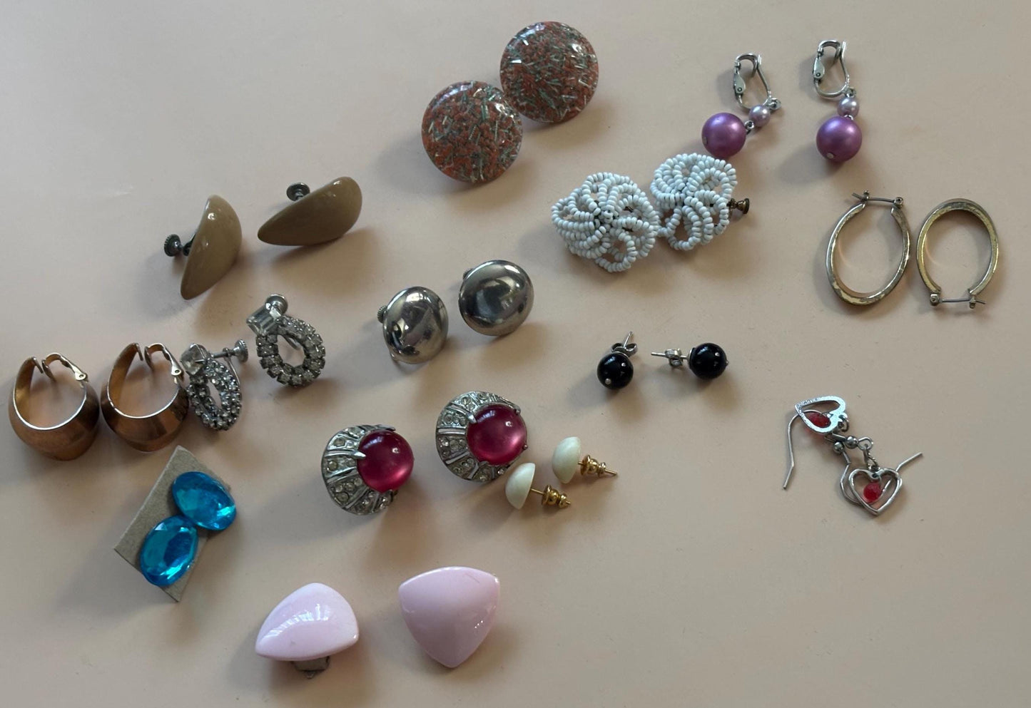 Vintage Earrings Collection Variety Jewelry Lot Lover Antiques and Vintage