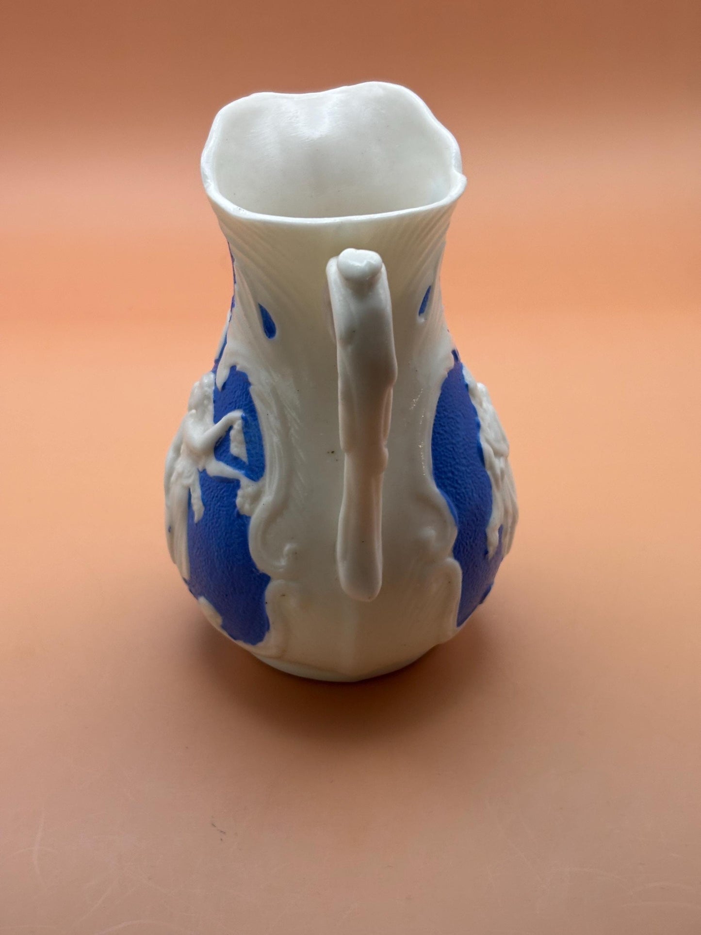 Antique Bennington Parian Pitcher with Handle Number 128 Minto Porcelain Lover Antiques and Vintage