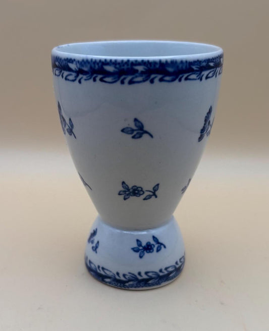 Vintage Arabia Finland Blue Floral Print Double Egg Cup Designed by Olga Also and Raija Uosikkinen Lover Antiques and Vintage