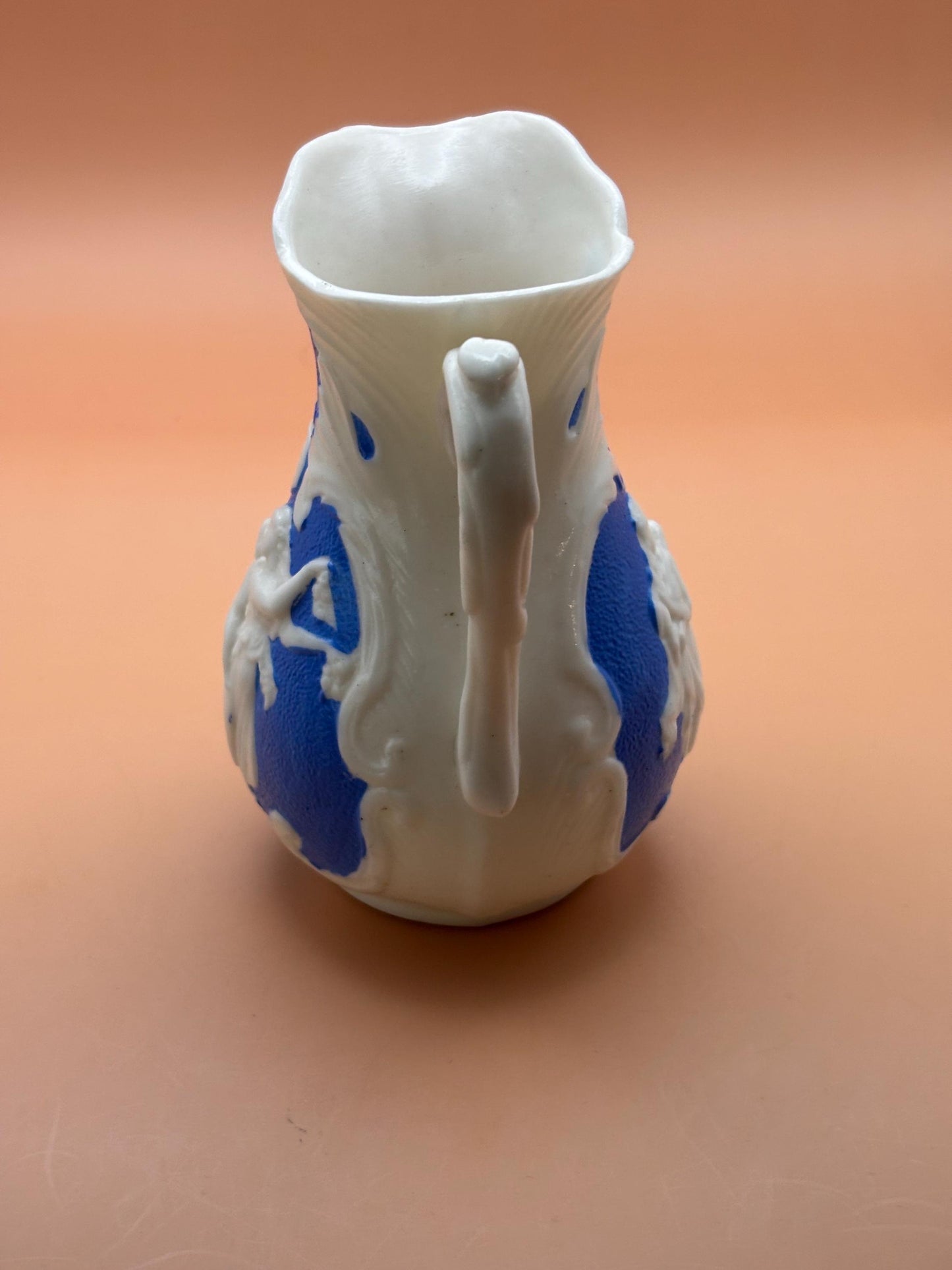 Antique Bennington Parian Pitcher with Handle Number 128 Minto Porcelain Lover Antiques and Vintage