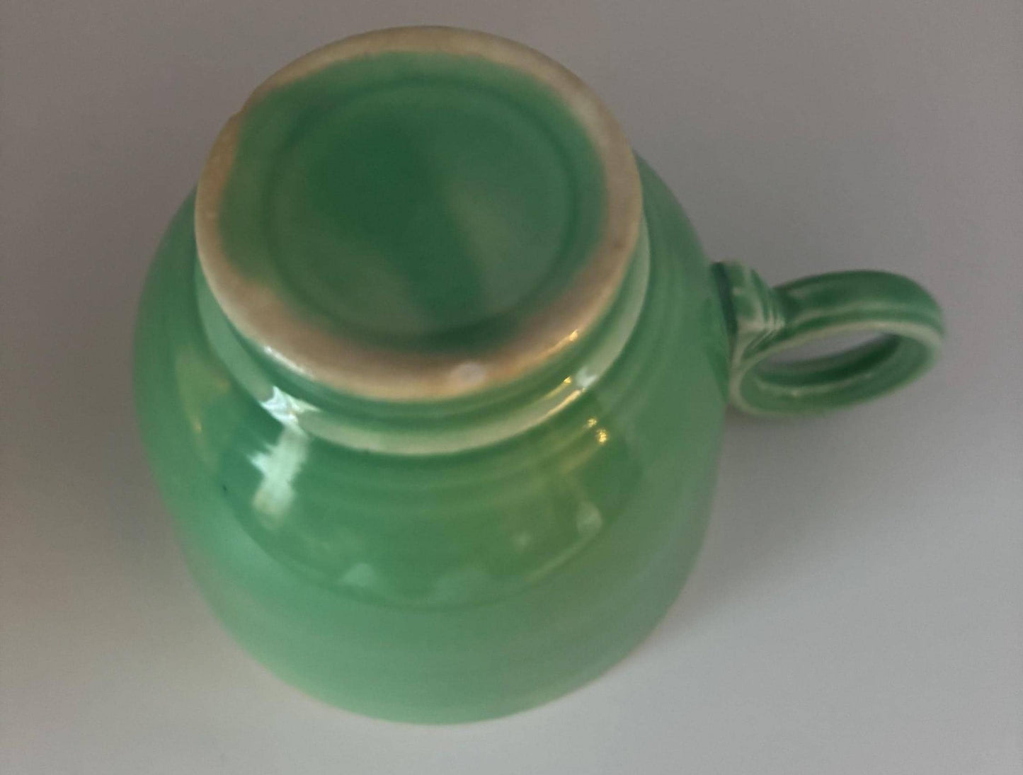 Fiesta Ware Green Coffee Cup, Fiestaware Original Green Homer Laughlin, Lover Antiques and Vintage