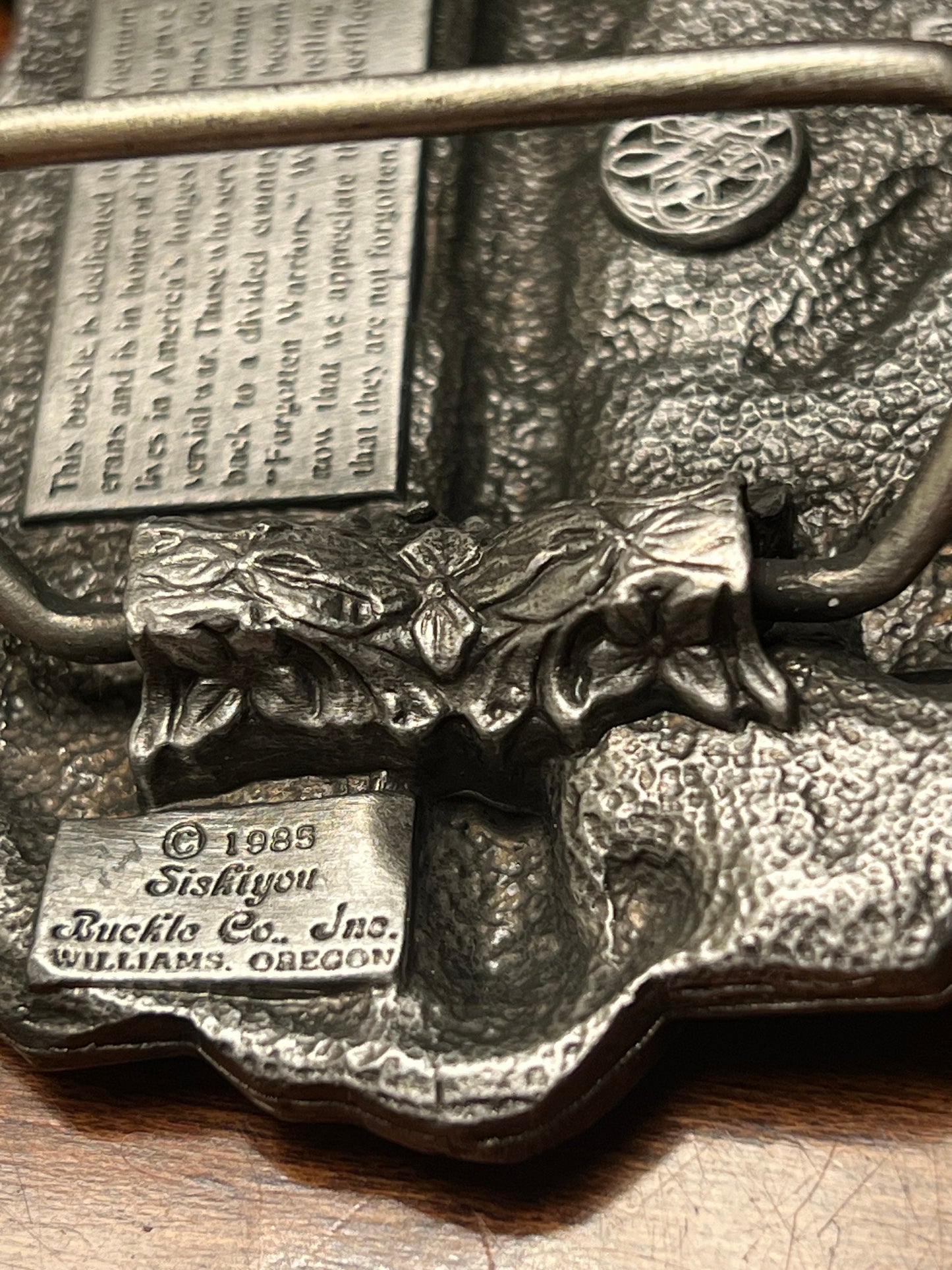 Vintage Siskiyou Vietnam Veteran Belt Buckle: The Forgotten Warrior