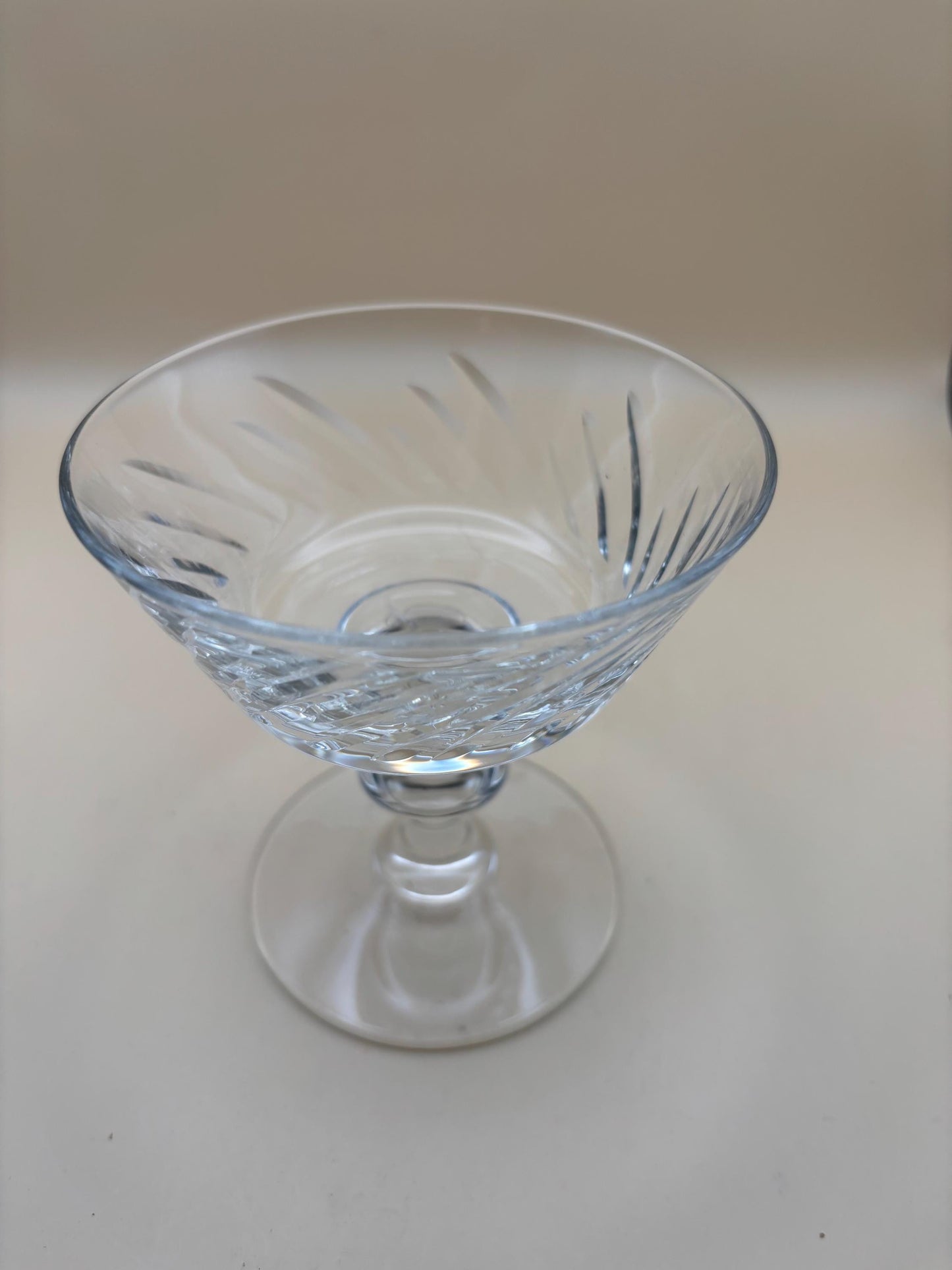 Vintage Crystal Dessert Glasses Set of 2 Lover Antiques and Vintage