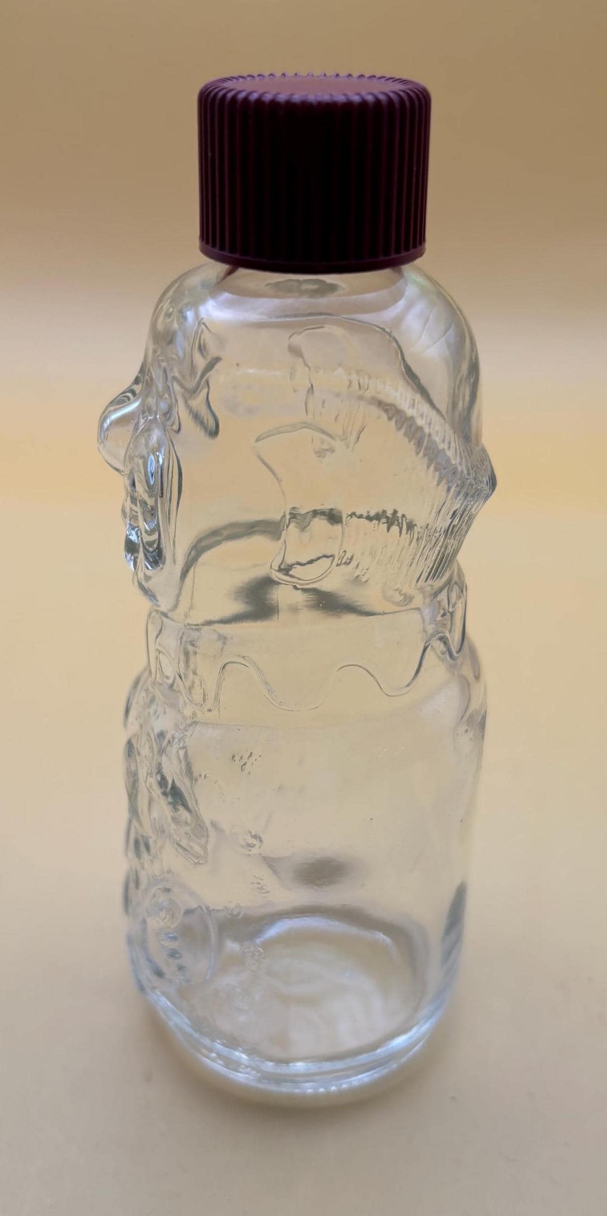 Vintage Flint Bo-Bo the Clown Figural Children’s Medicine Bottle Brockway Glass Company Never Used Lover Antiques and Vintage