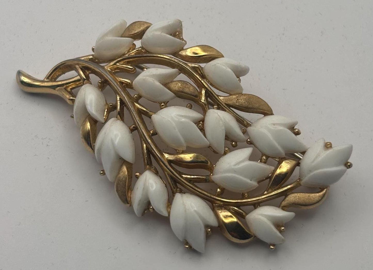 Crown Trifari Tulip Flower Brooch, by Alfred Phillipe