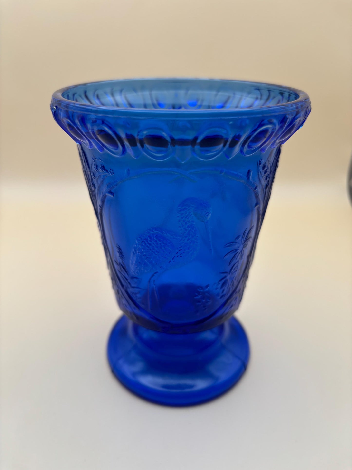 Vintage Cobalt Blue Votive Holder Lover Antiques and Vintage