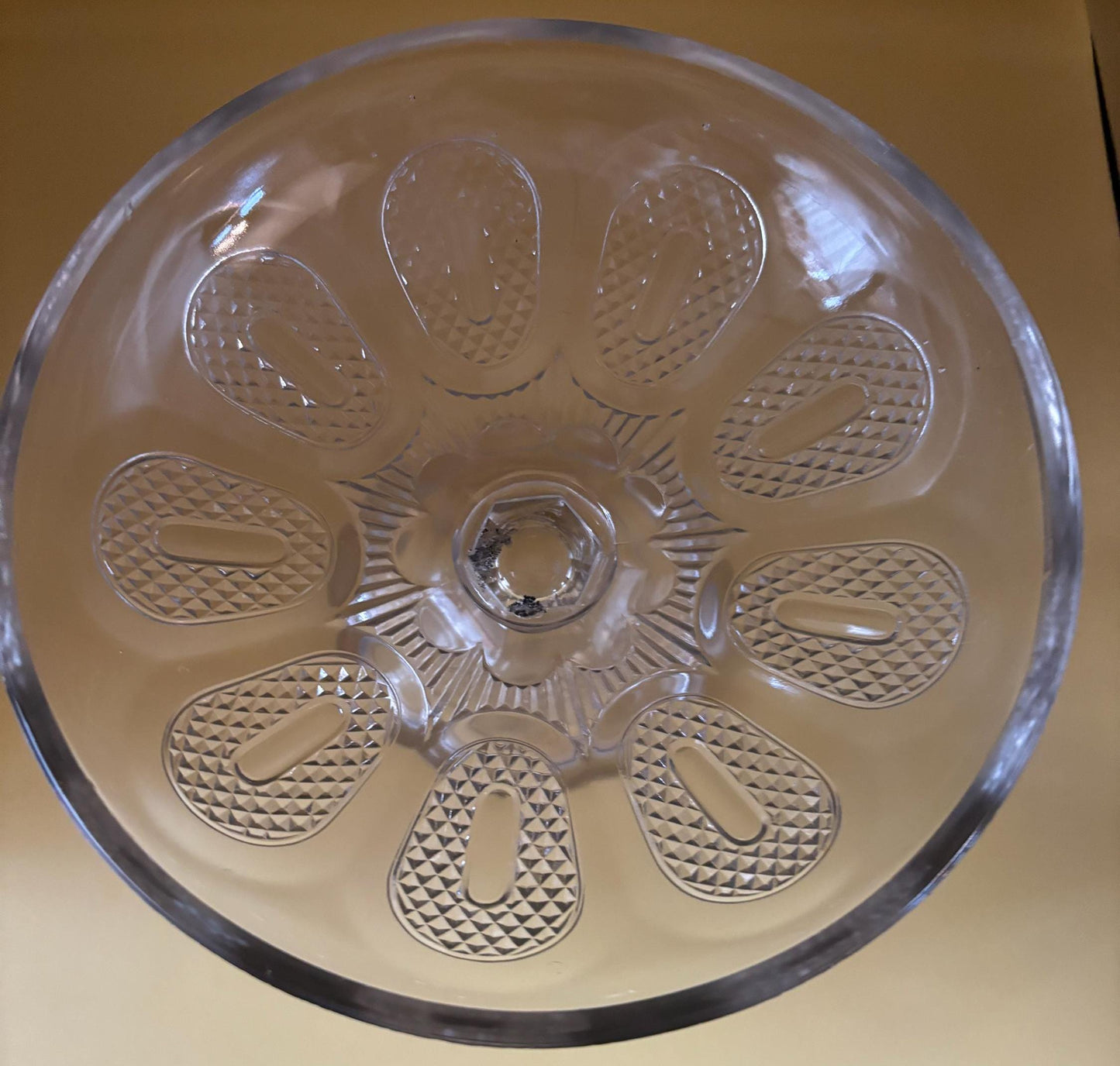 Antique Crystal Glass Footed Compote Glass Bowl EAPG Glass Footed Bowl Lover Antiques and Vintage