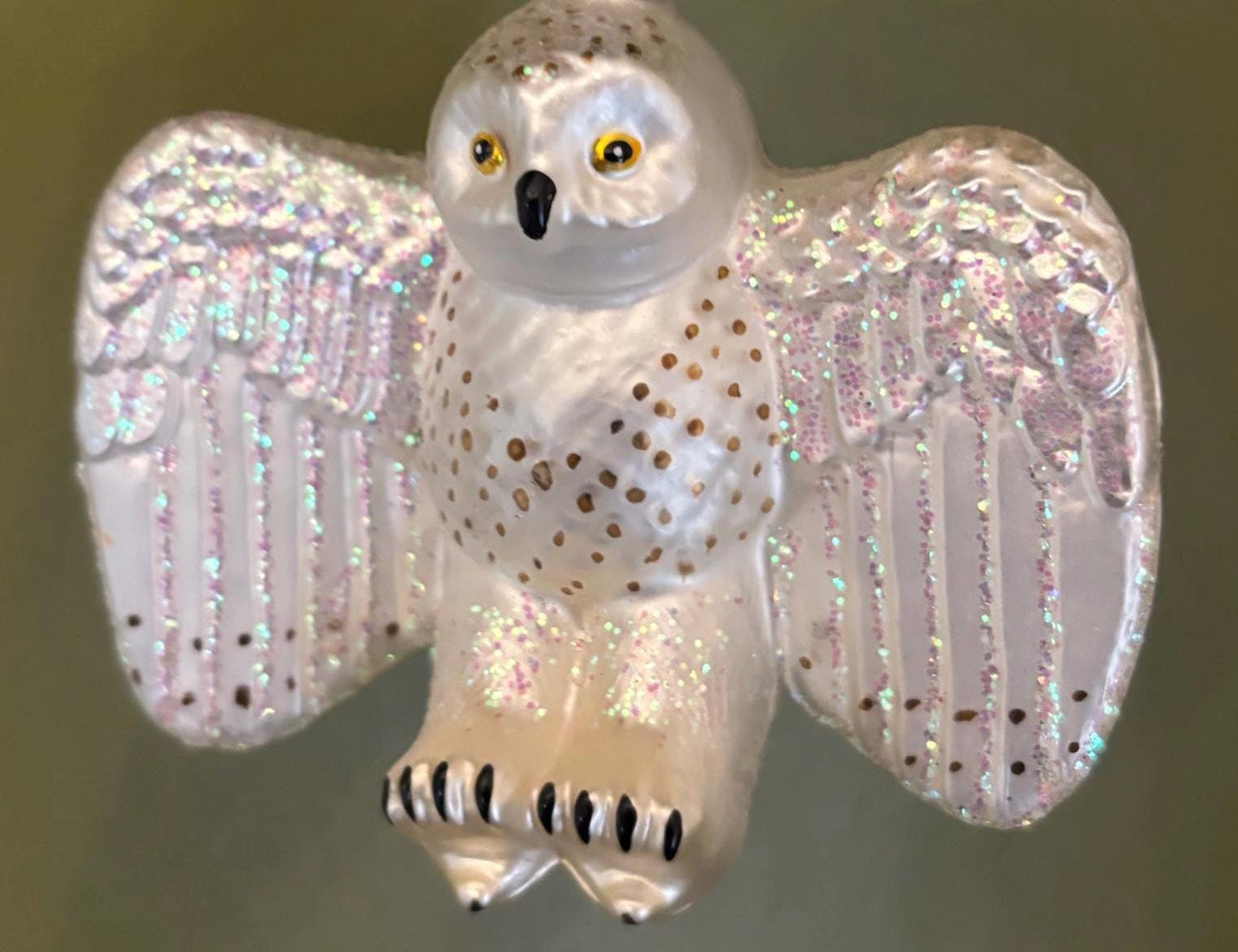 Vintage Angel Owl Ornament with Outstretched Wings Lover Antiques and Vintage