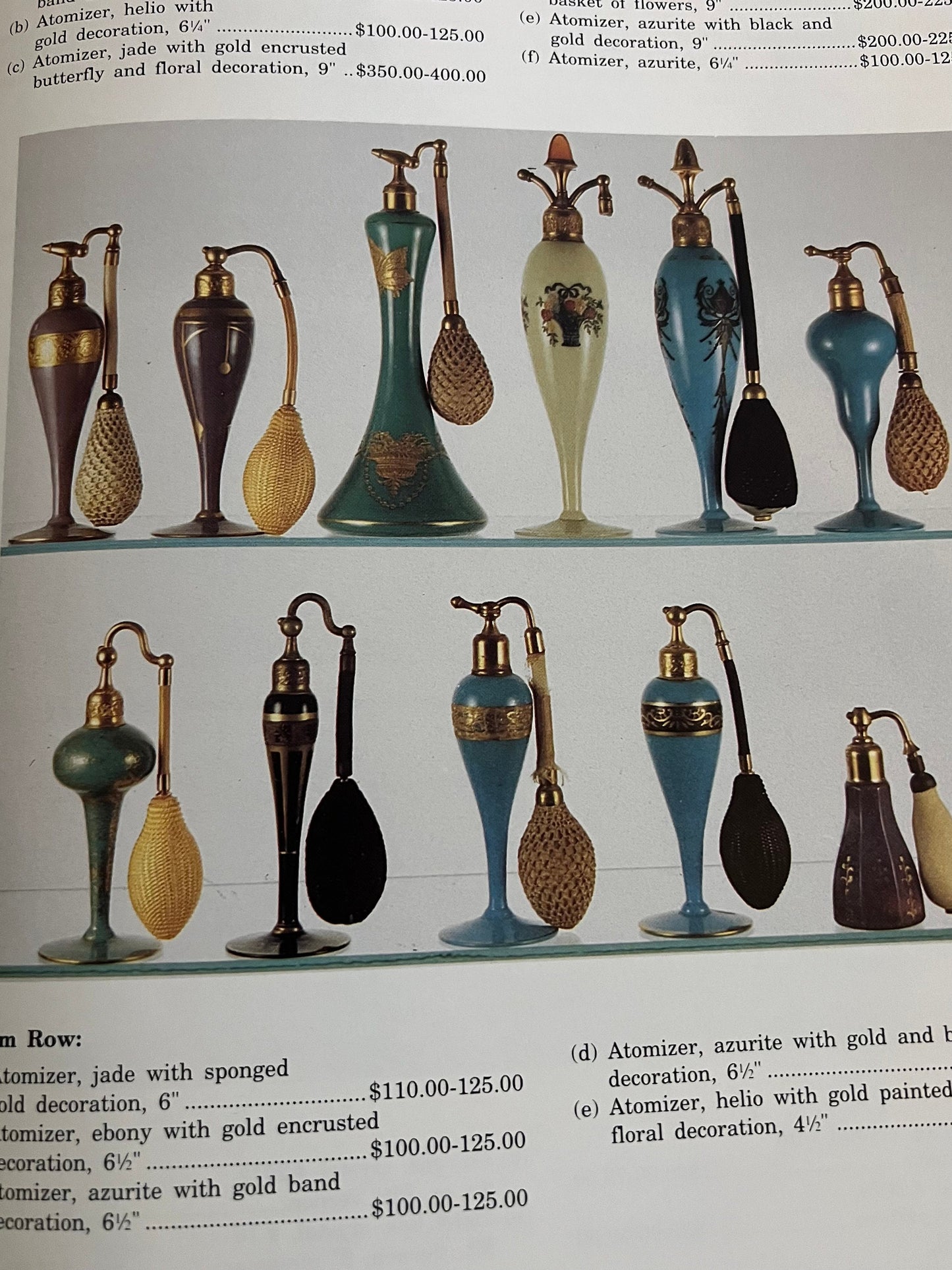 Bedroom & Bathroom Glassware of the Depression Years Fenton Cambridge Akro Agate Powder Jars Book Guide Lover Antiques and Vintage