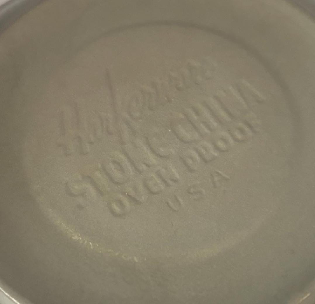 Harker Pottery Saucer Plate, Harkerware Stone Porcelain Plates, Lover Antiques and Vintage