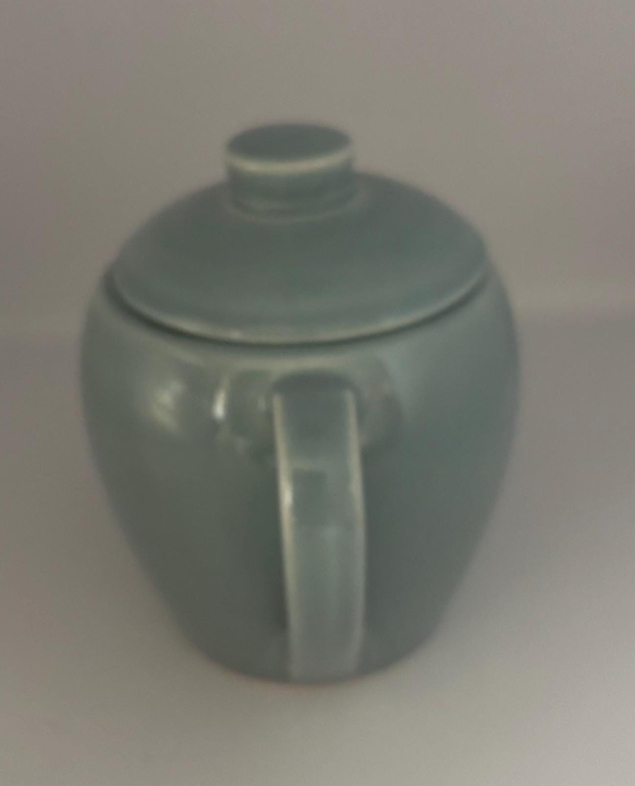Knowles Green Sugar Bowl with Lid, Lover Antiques Vintage