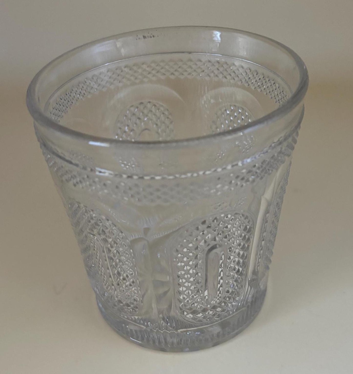 Antique Glass Cup or Spooner Lover Antiques and Vintage
