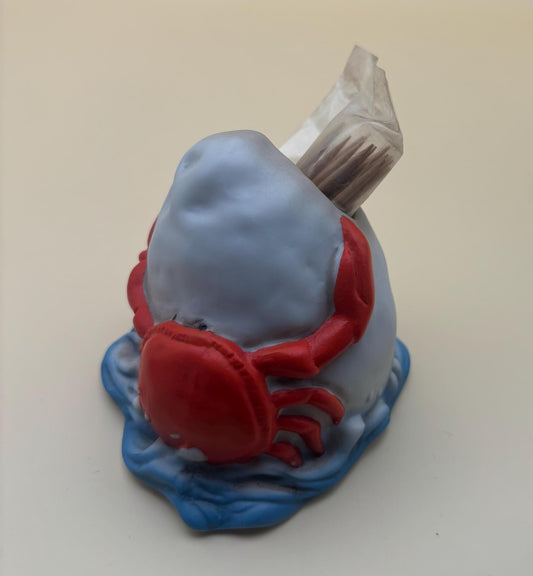 Vintage NANCO Lobster Toothpick Holder with Toothpicks Included Folk Art Small Container Nancy Sales Co in Chelsea, MA Lover Antiques