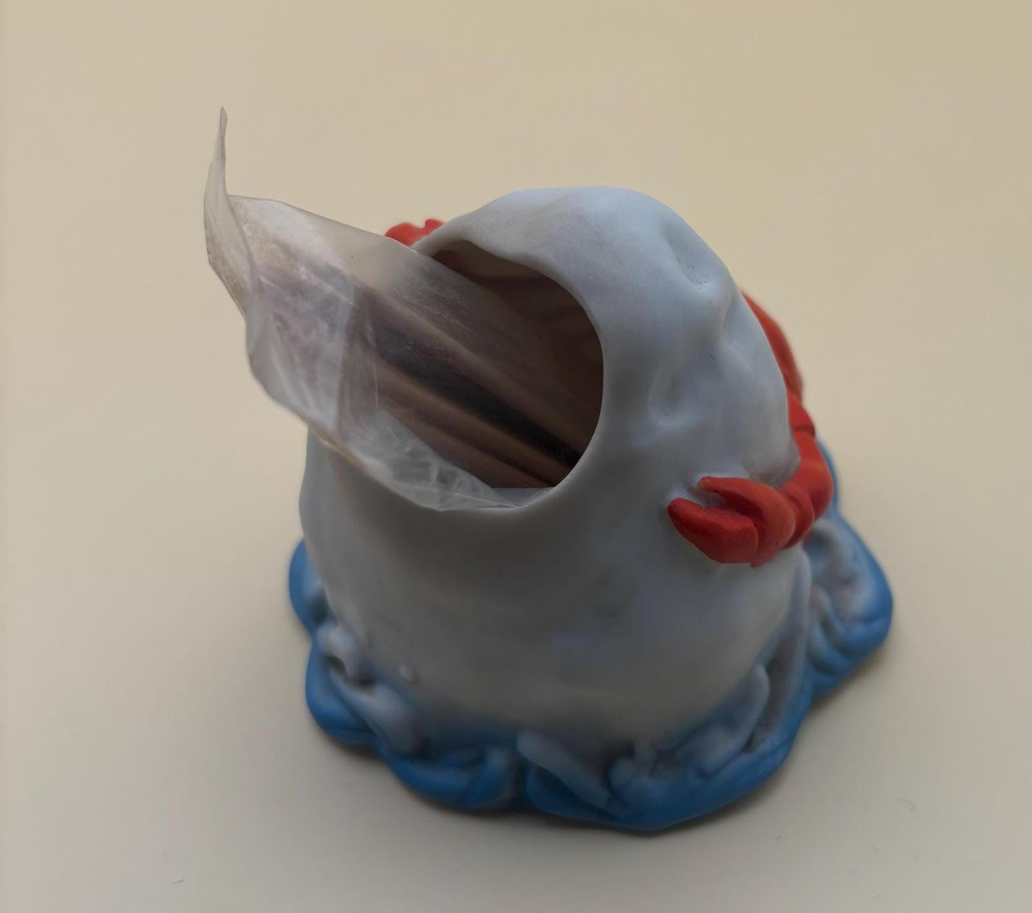 Vintage NANCO Lobster Toothpick Holder with Toothpicks Included Folk Art Small Container Nancy Sales Co in Chelsea, MA Lover Antiques