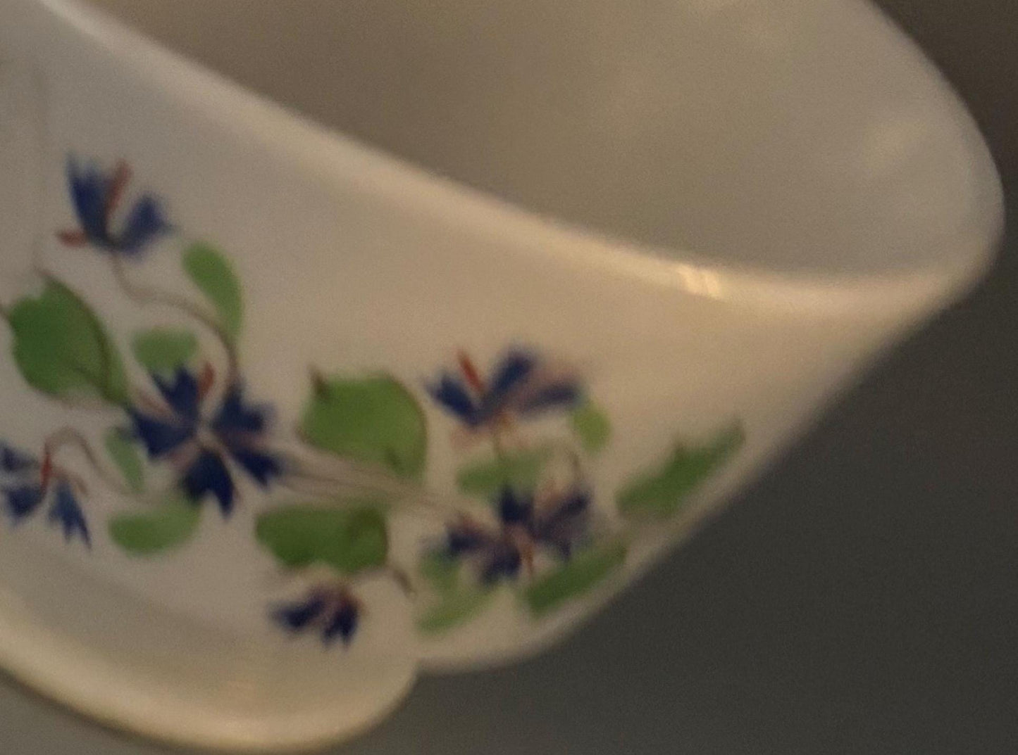Vintage English Sprig Tea Cup Porcelain Dish Purple Flowers Dish Lover Antiques and Vintage
