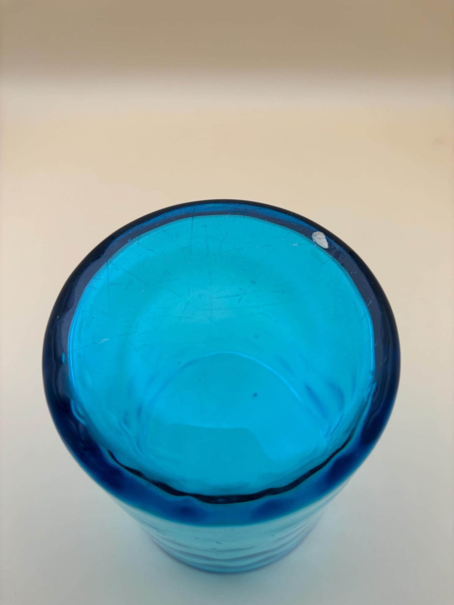 Vintage Hazel Atlas Teal Tumbler Lover Antiques and Vintage