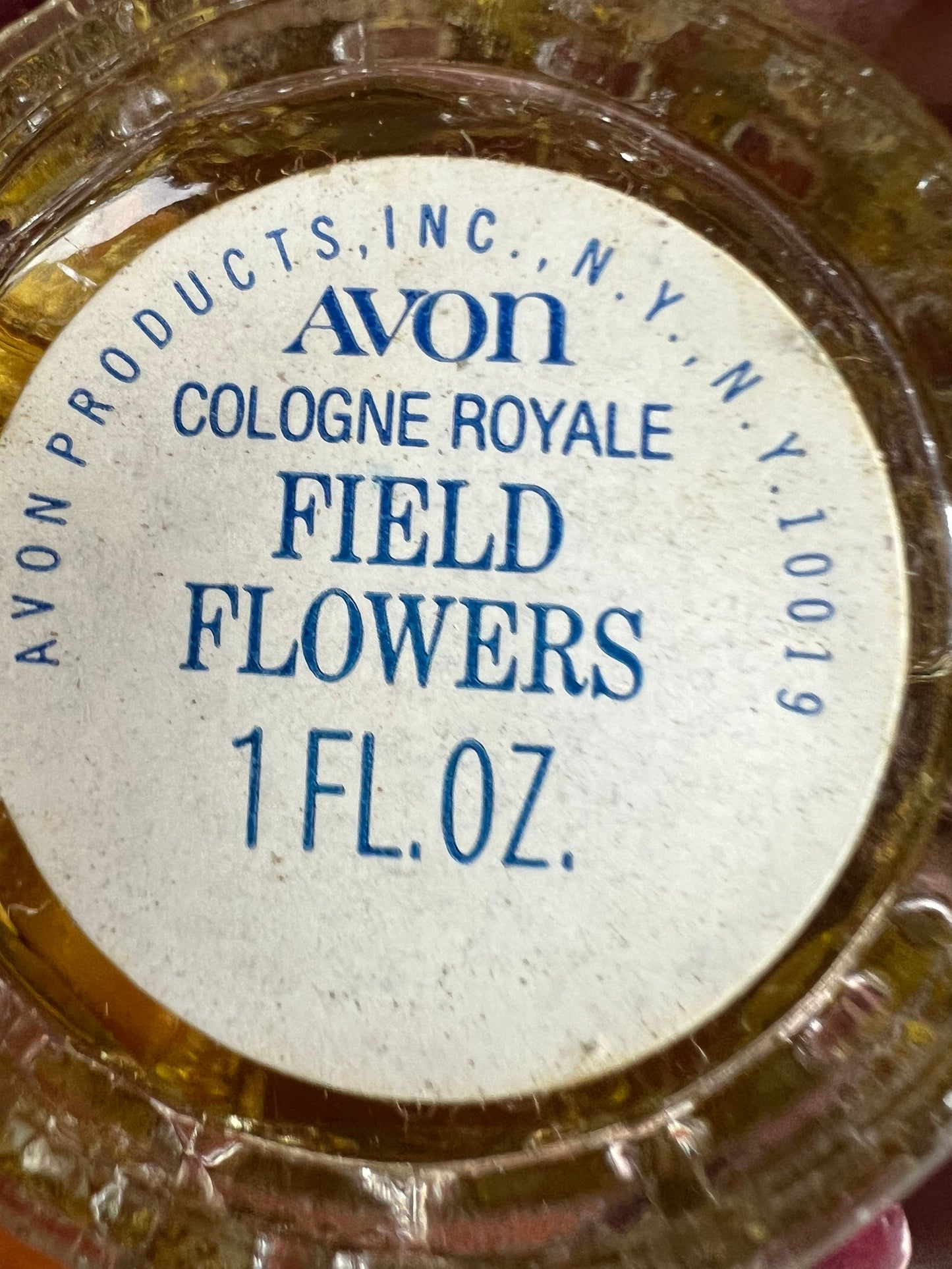 Vintage Avon Cologne Royale: Field Flowers, Full Bottle with Box