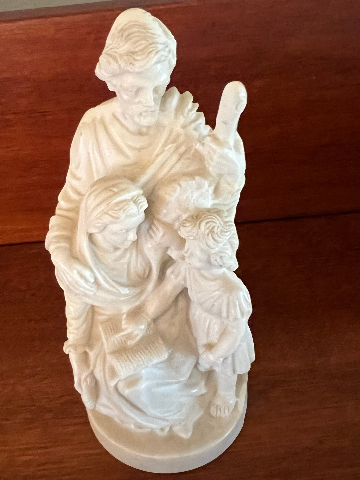 Vintage Holy Family Figurine: Columbia Cast Resin, Made in Italy