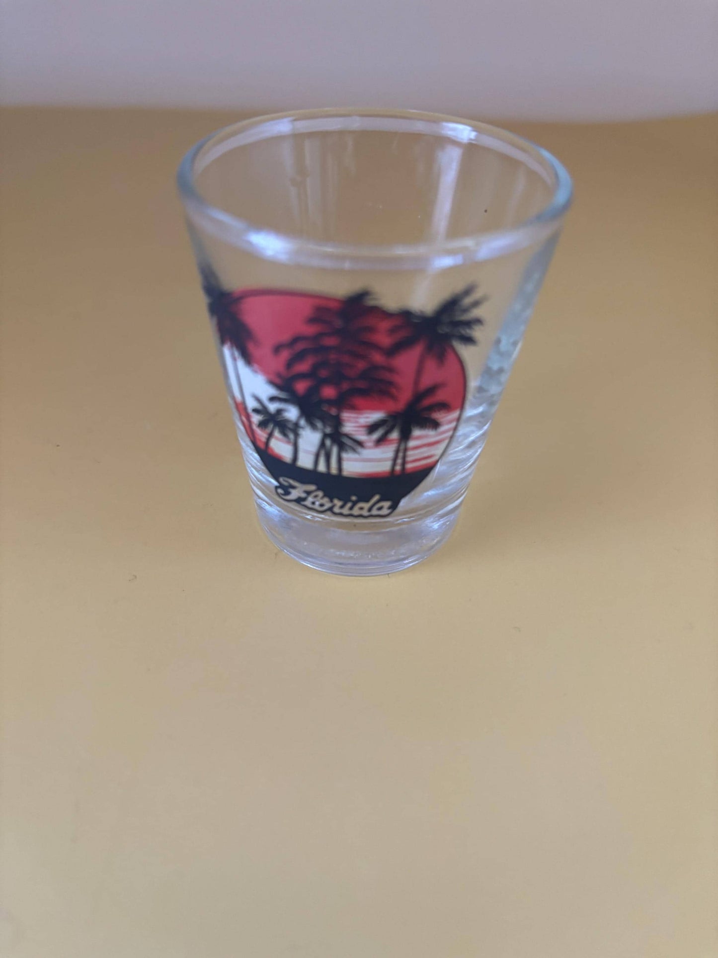 Vintage Florida Shot Glass with Palm Trees Lover Antiques and Vintage