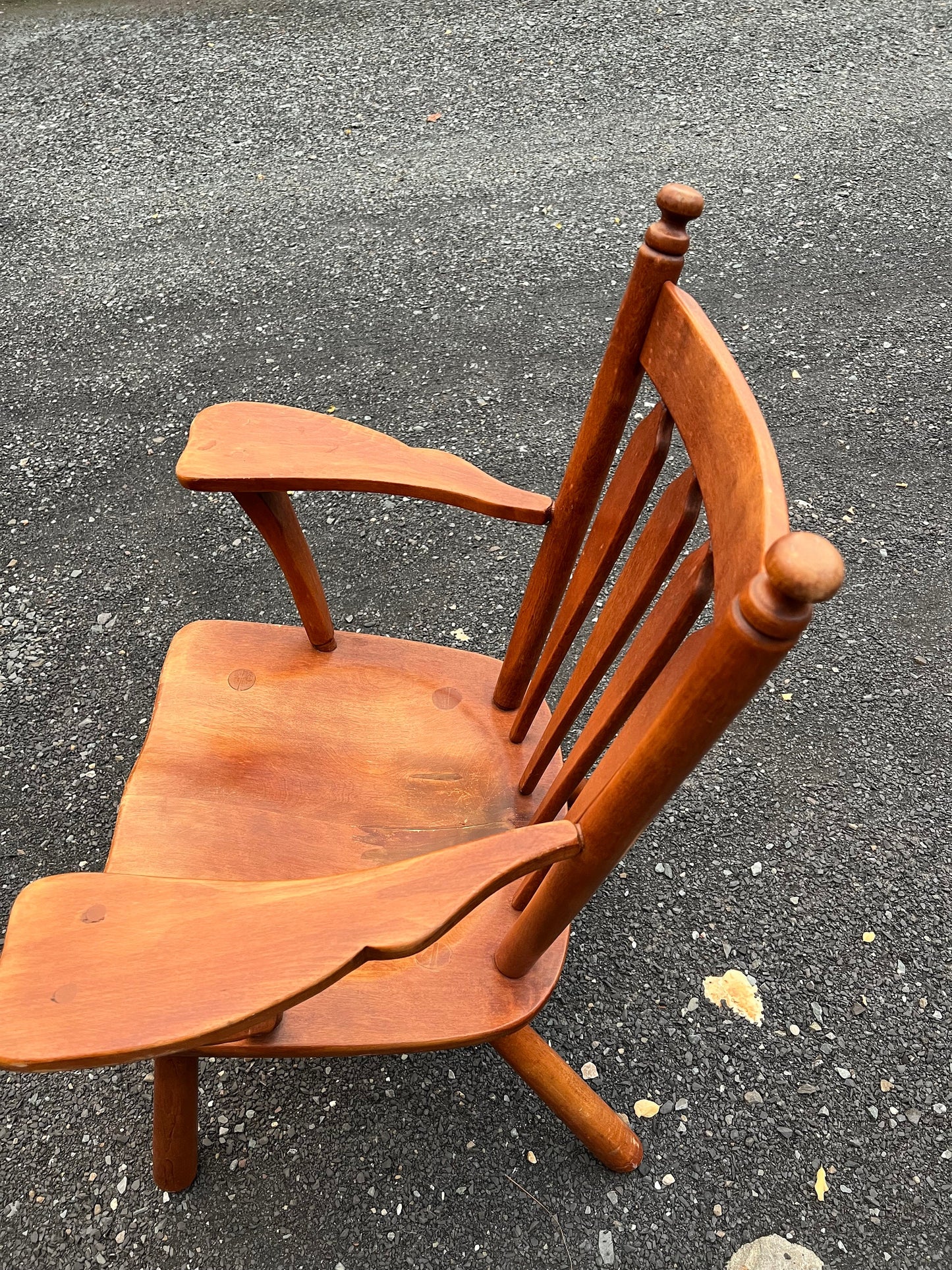 Vintage Cushman Colonial Searsburg Chair, Round Post Accent Chair
