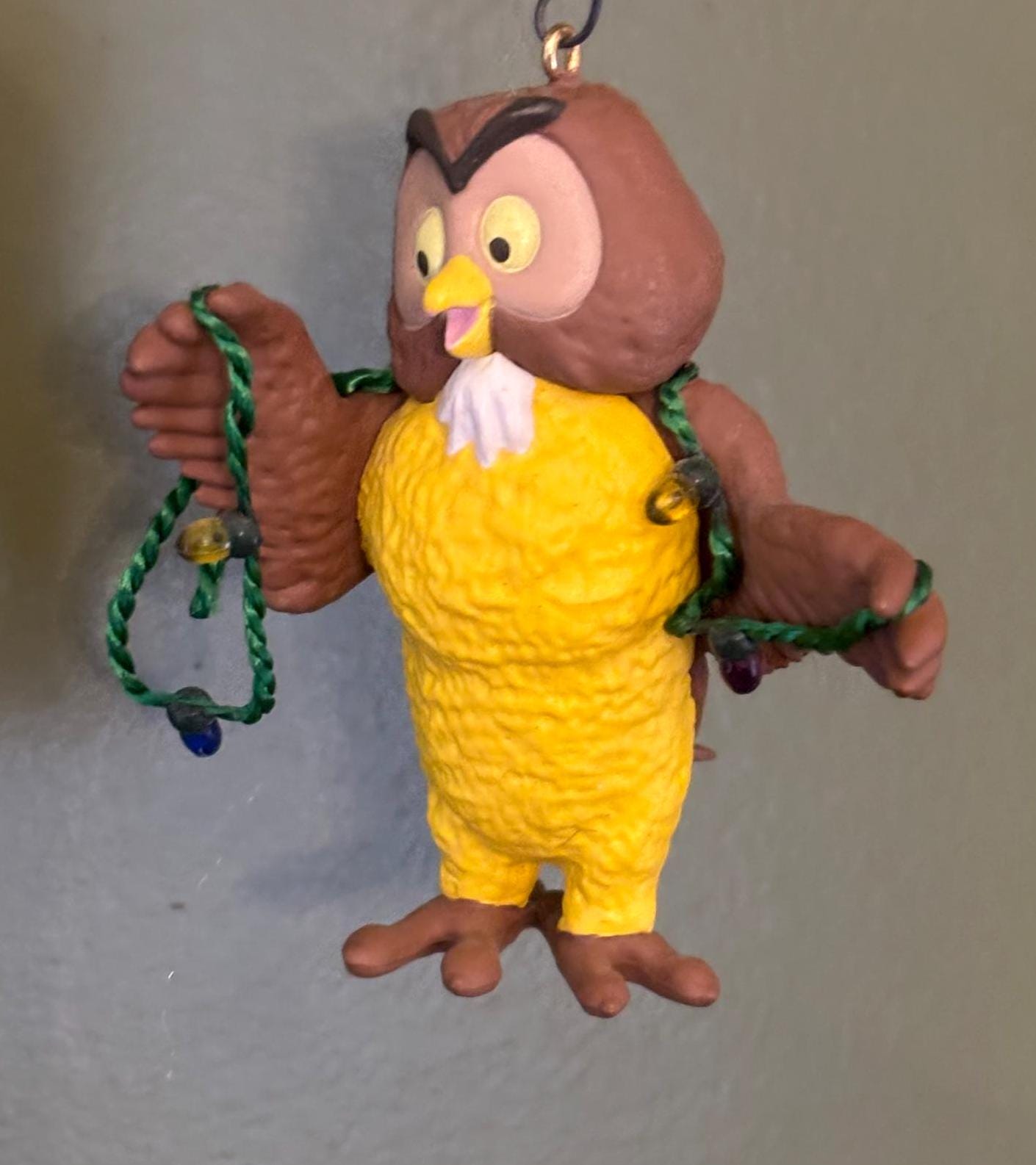 Vintage Wise Owl Lead Crystal Glass Figurine, Lenox Disney Owl, 24kt Guilding, Lover Antiques and Vintage