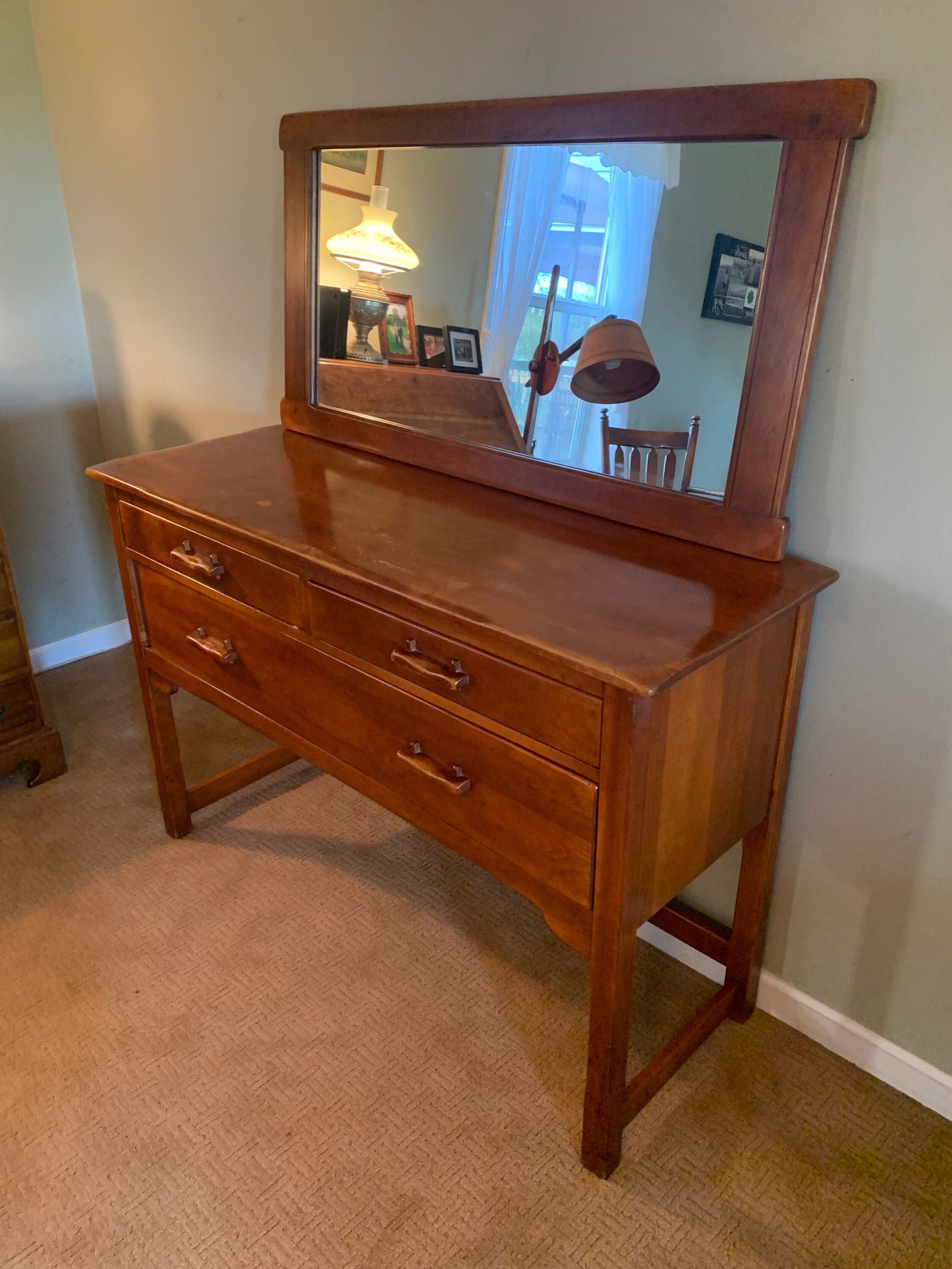 Cushman Colonial Buffet Mirror No. 5-38: Rustic Home Decor