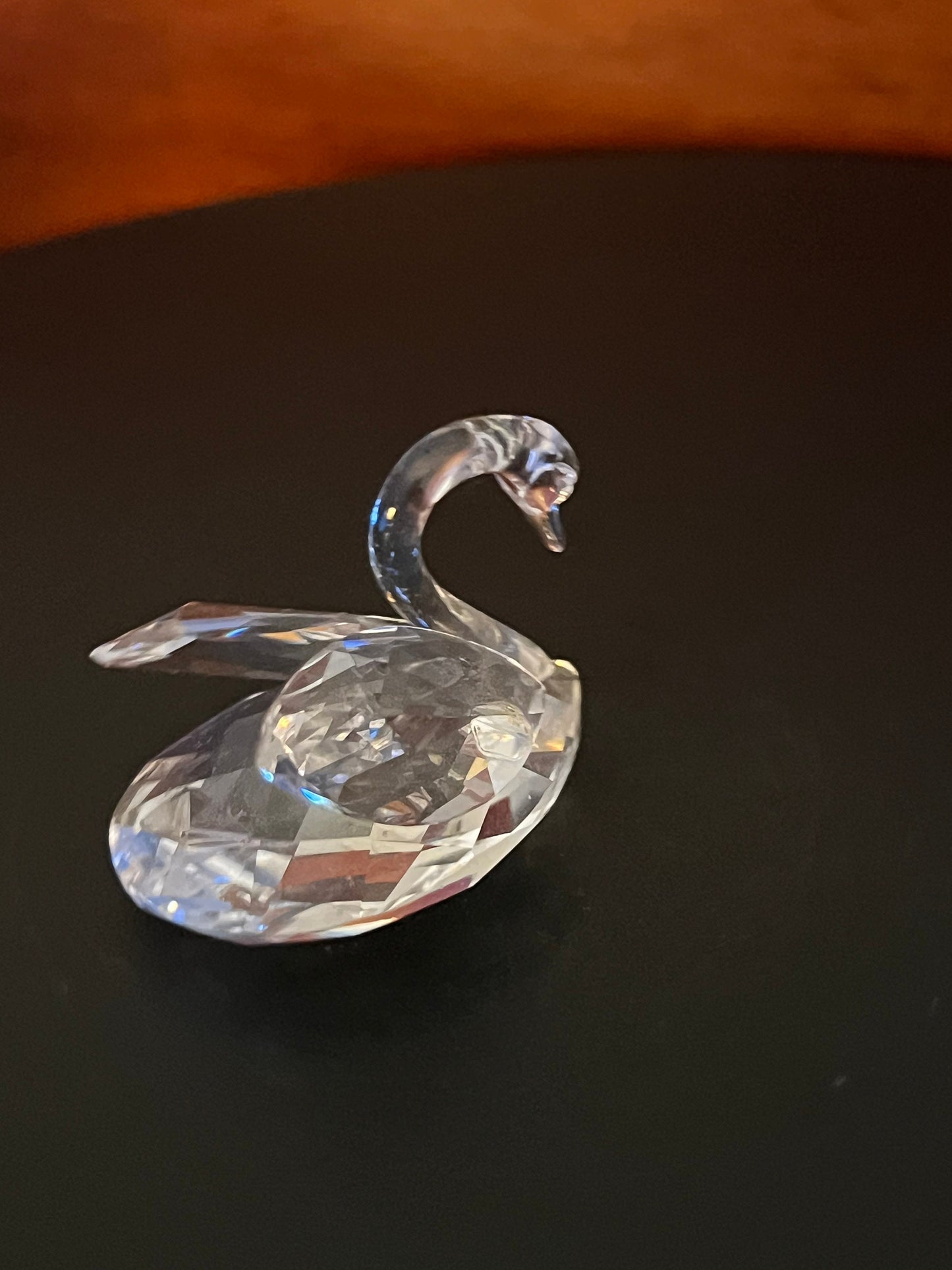 Vintage Swan Crystal Figurine, Lover Antiques and Vintage