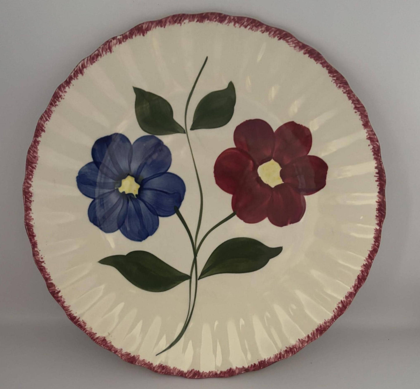 Blue Ridge Ashland Dinner Plate, by Southern Pottery, Circa 1930's, Lover Antiques and Vintage